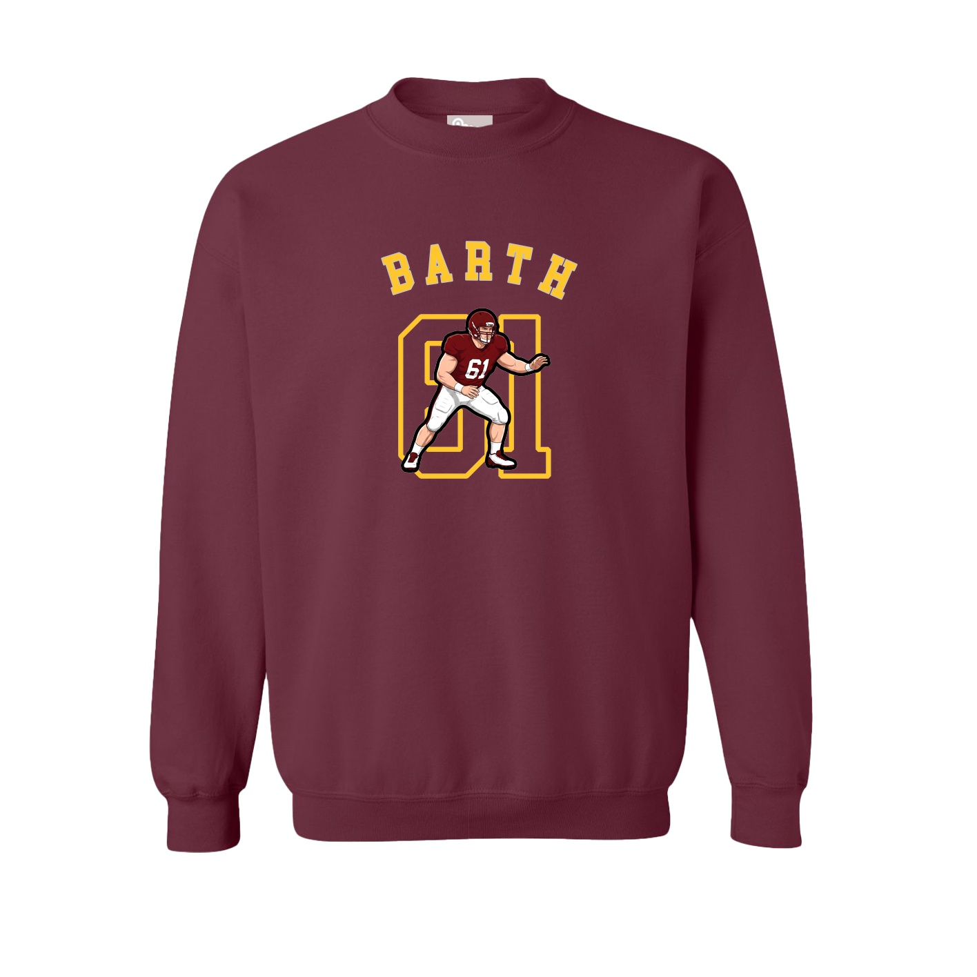 Fleece Crew — Shirsey Arch in Maroon