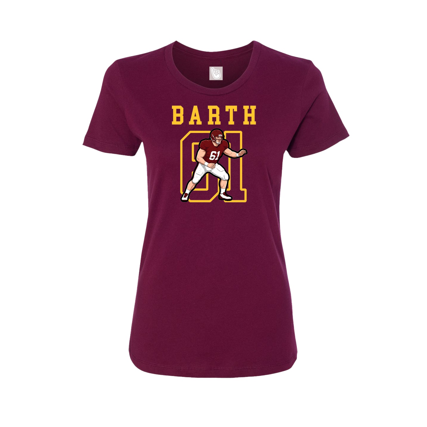 Fitted Women's Tee — Shirsey in Maroon