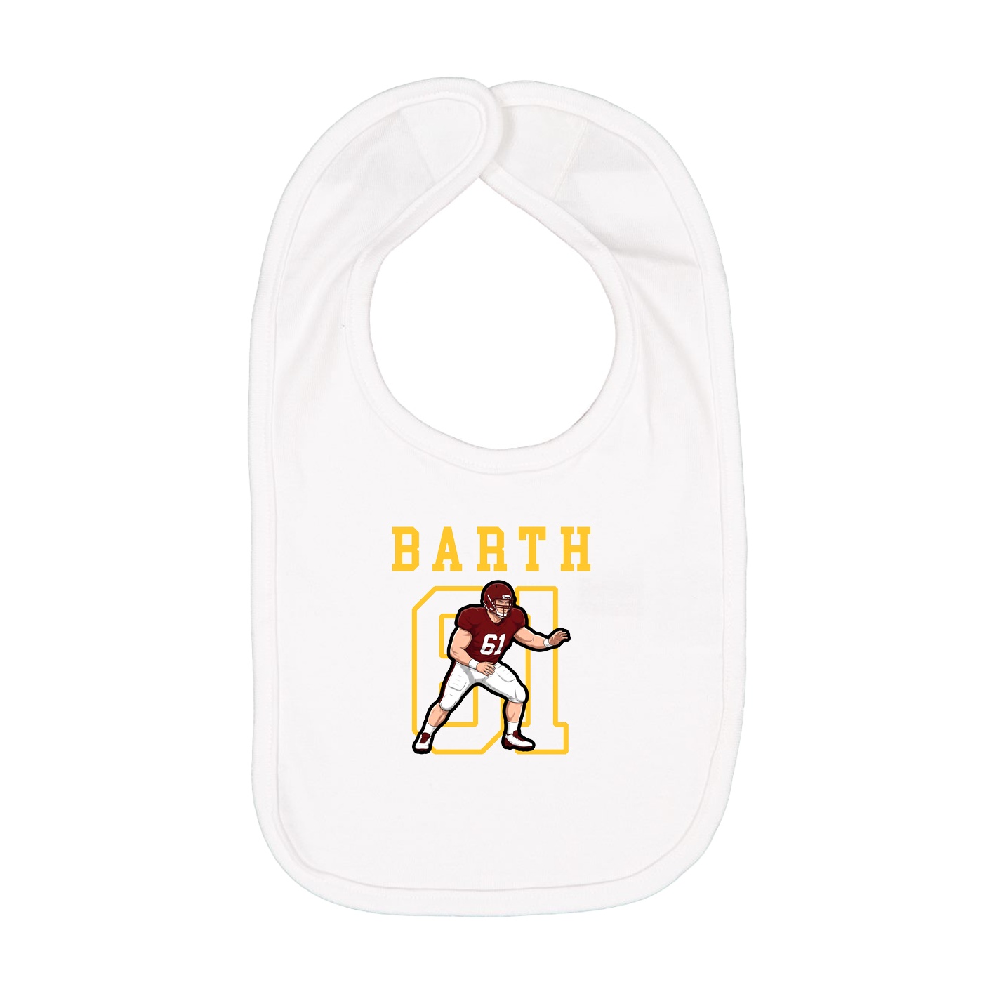 Infant Bib — Shirsey in White