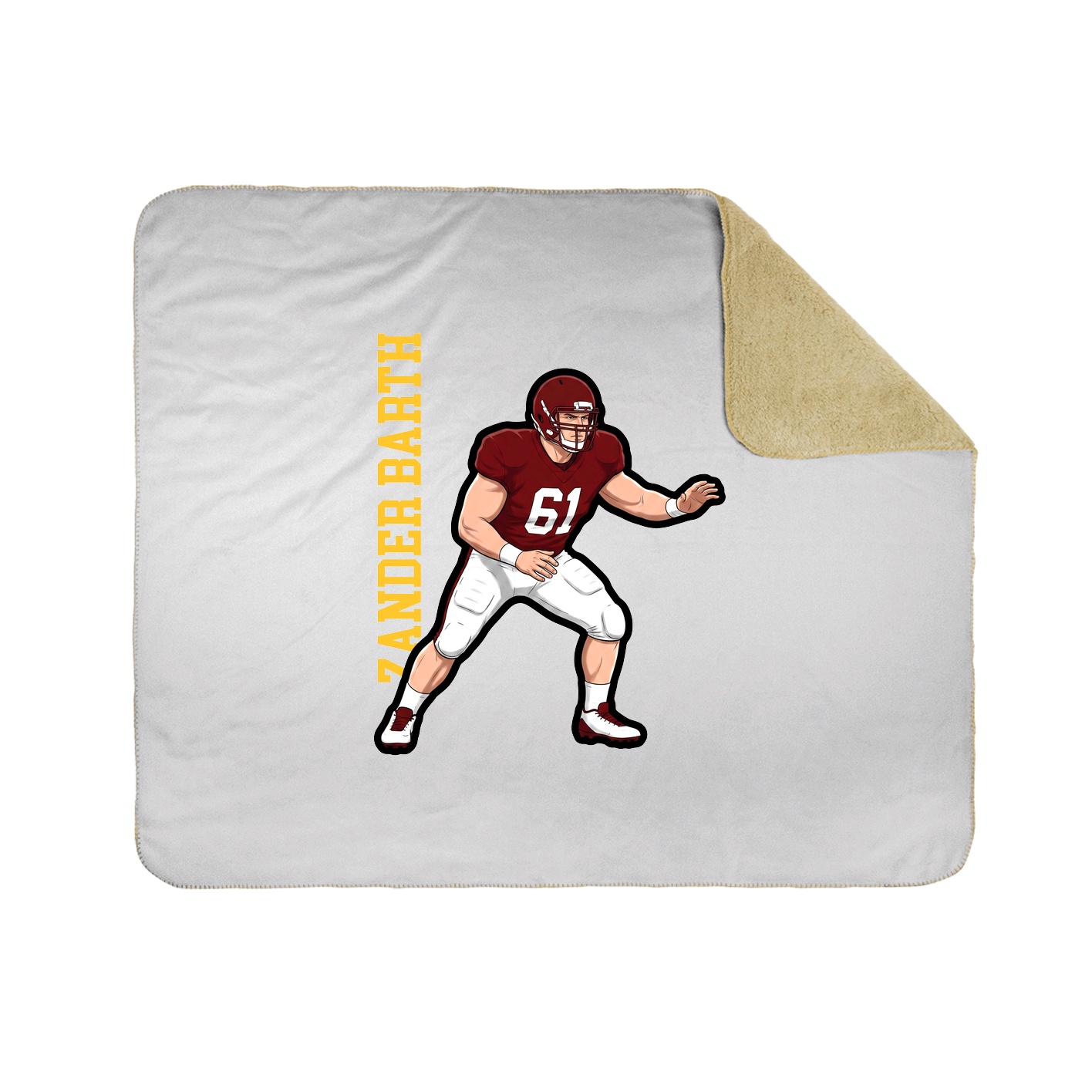 50x60 Sherpa Lined Throw Blanket