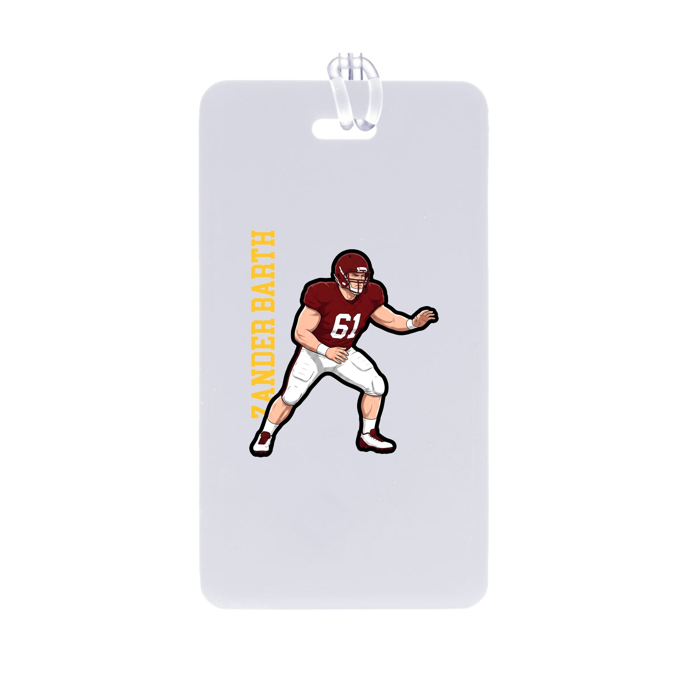 Bag Tag — Name Vertical in Classic