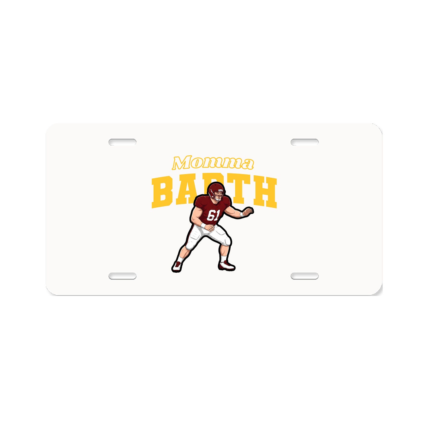 License Plate — Mothers Day Block in Classic