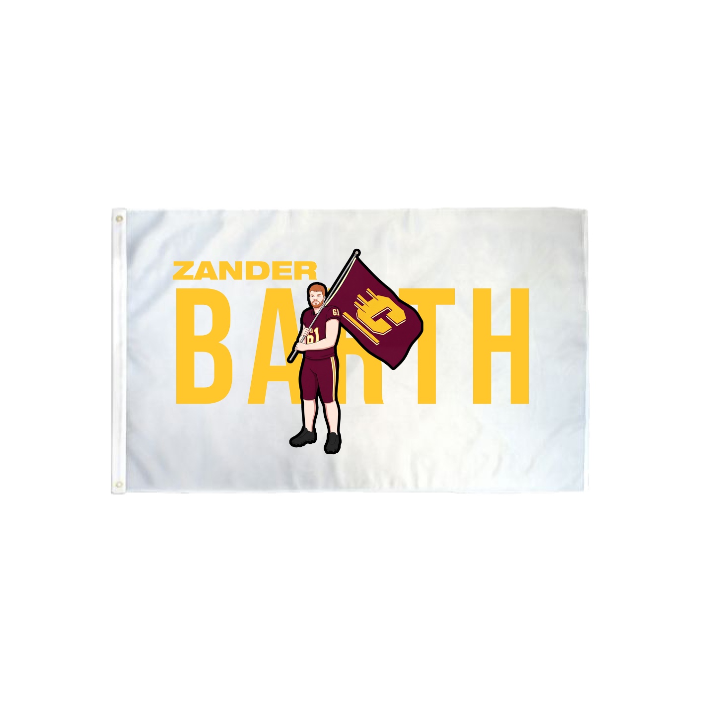 3x5 Flag — Player Name in Classic