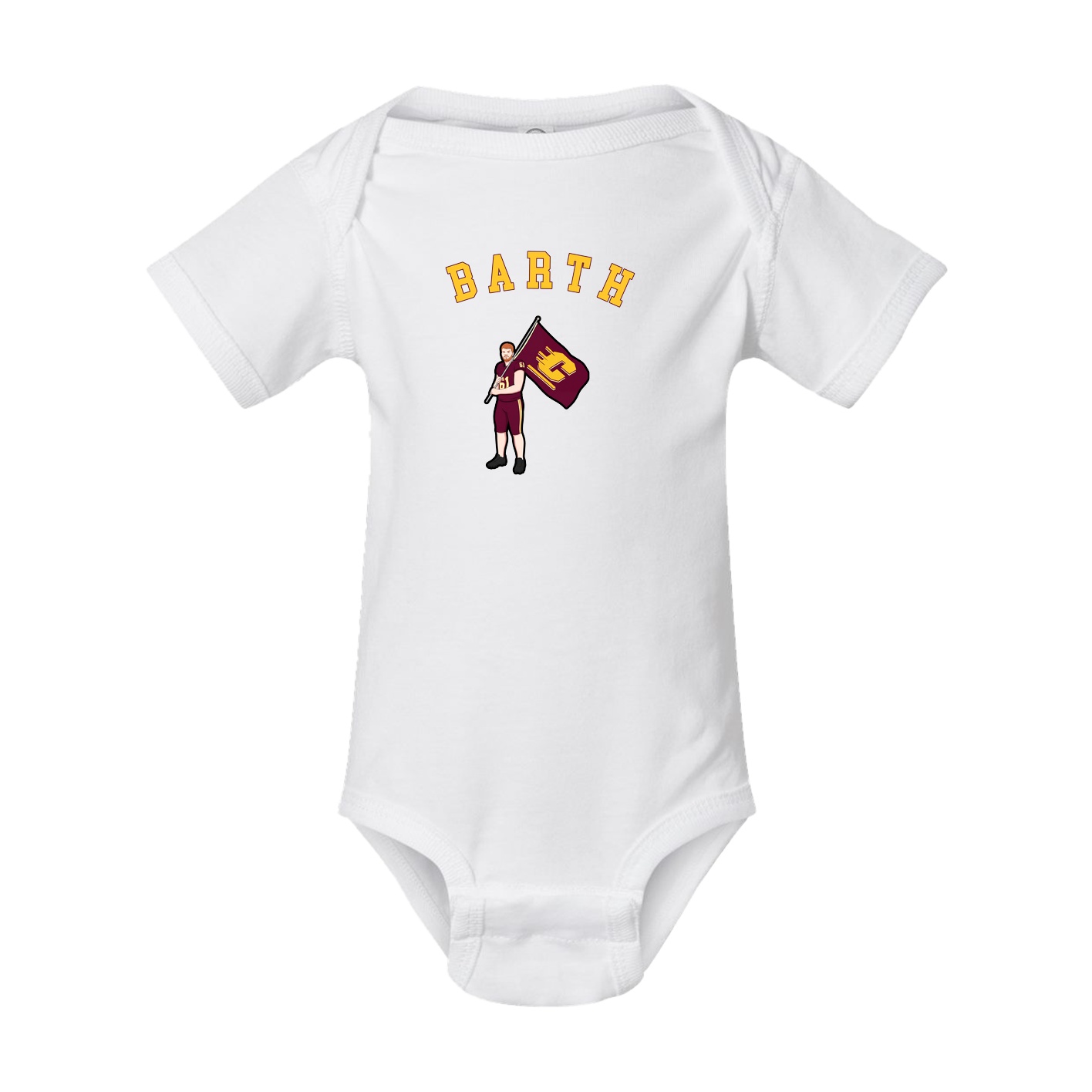 Baby Onesie — Shirsey Arch in White