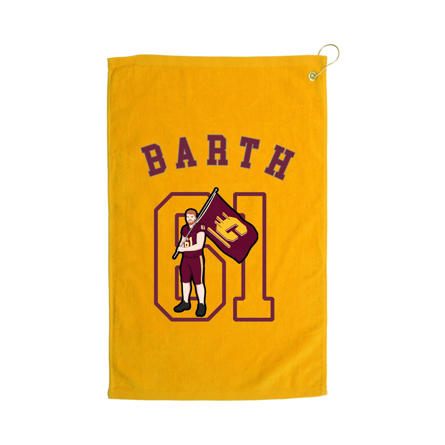 Golf Towel — Shirsey Arch in Gold