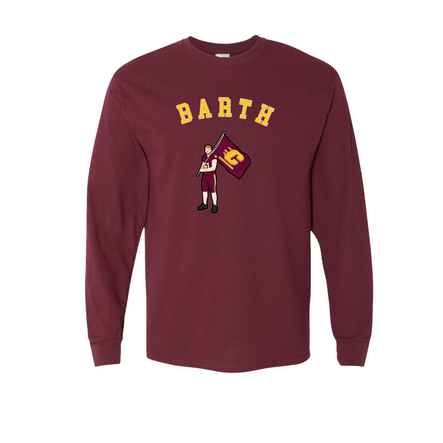Long Sleeve Tee — Shirsey Arch in Maroon