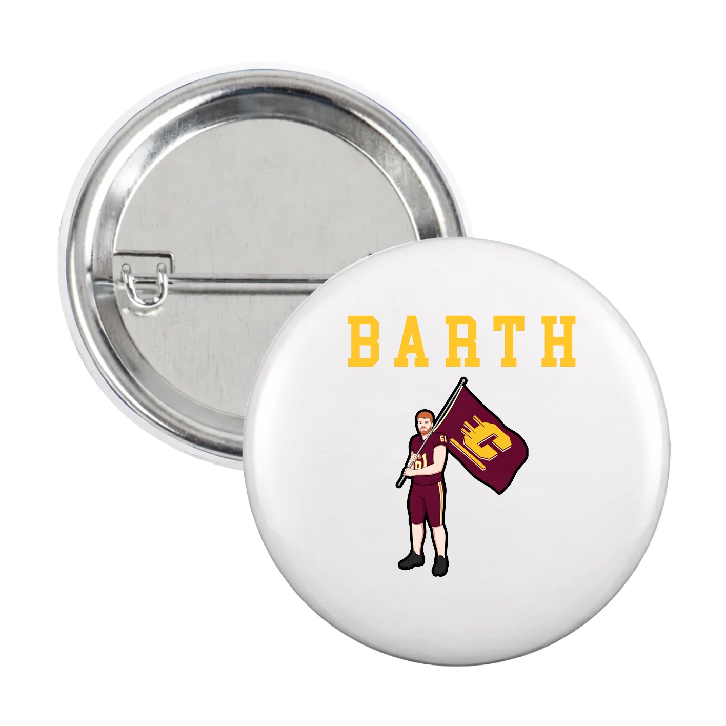 Game Day Button — Shirsey in White