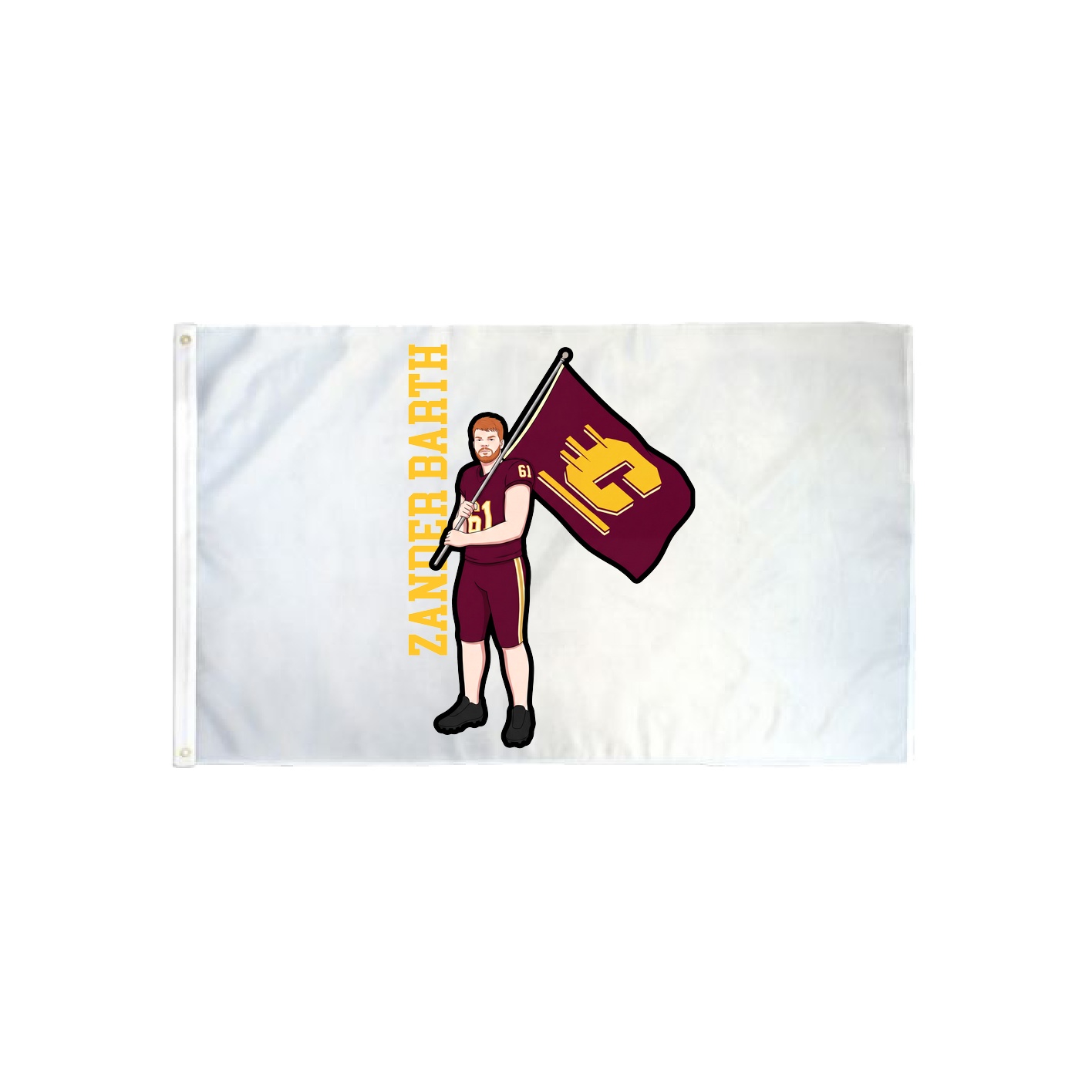 3x5 Flag — Name Vertical in Classic