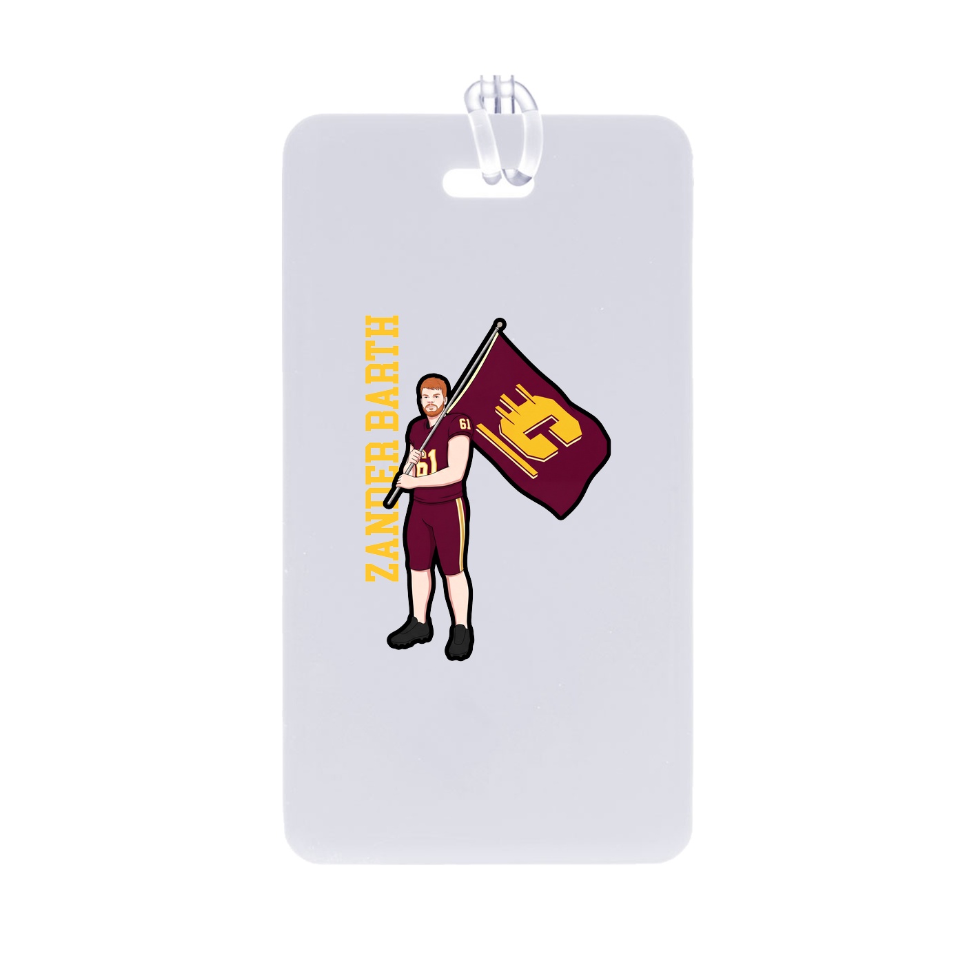 Bag Tag — Name Vertical in Classic