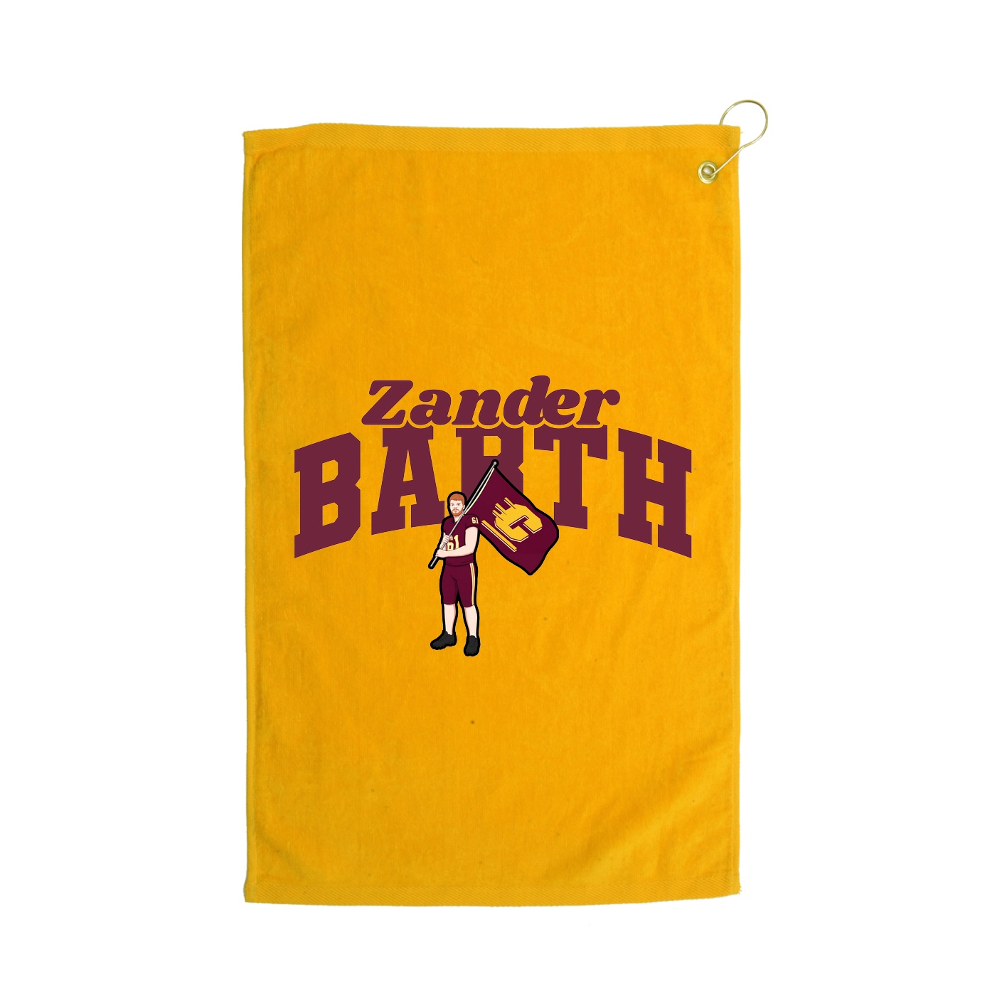 Golf Towel — Signature Arch in Gold