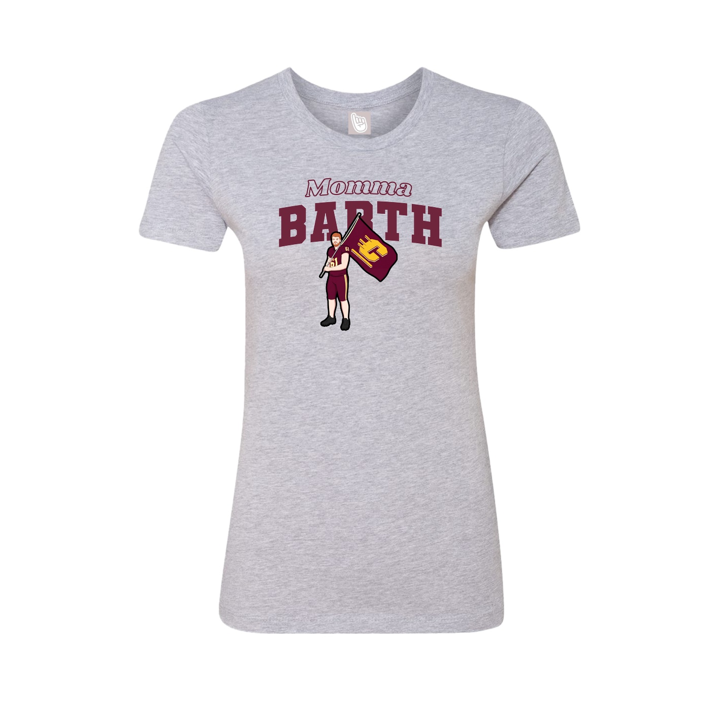 Womens Tee — Mothers Day Block in Grey