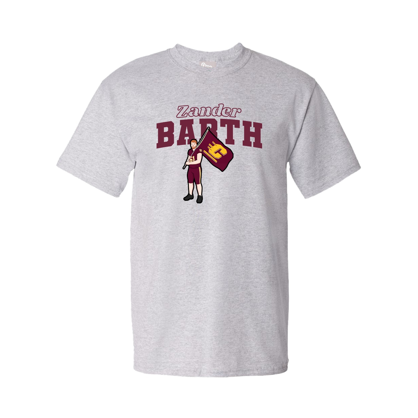 Tee — Name Arch in Grey
