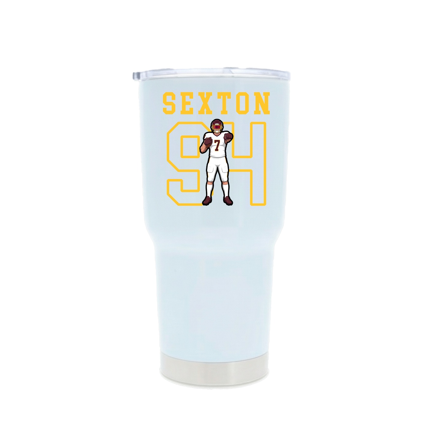 30oz Stainless Steel Tumbler — Shirsey in White
