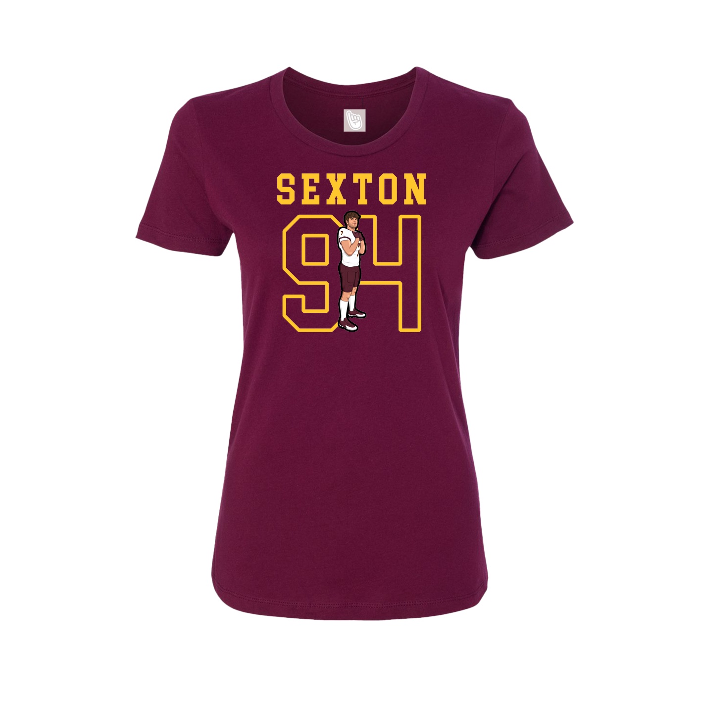 Fitted Women's Tee — Shirsey in Maroon
