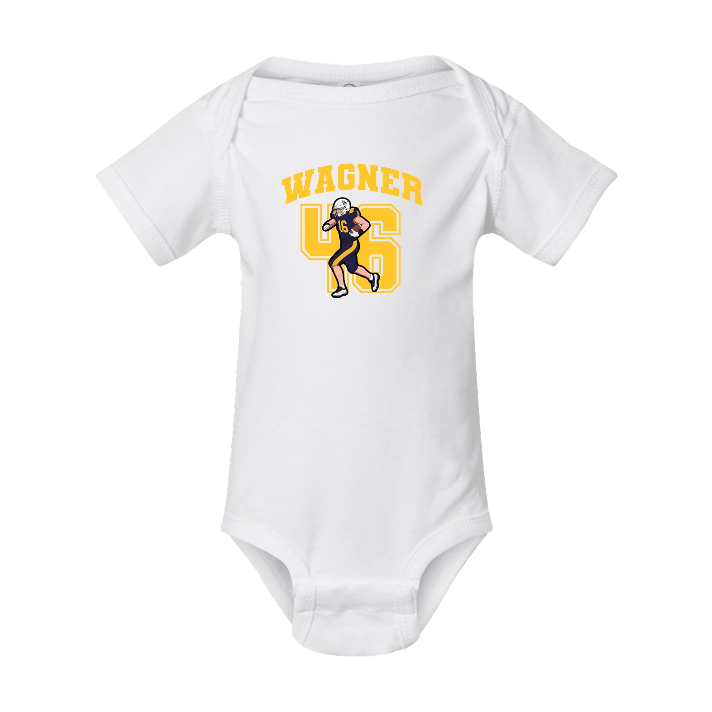 Baby Onesie — Number in White