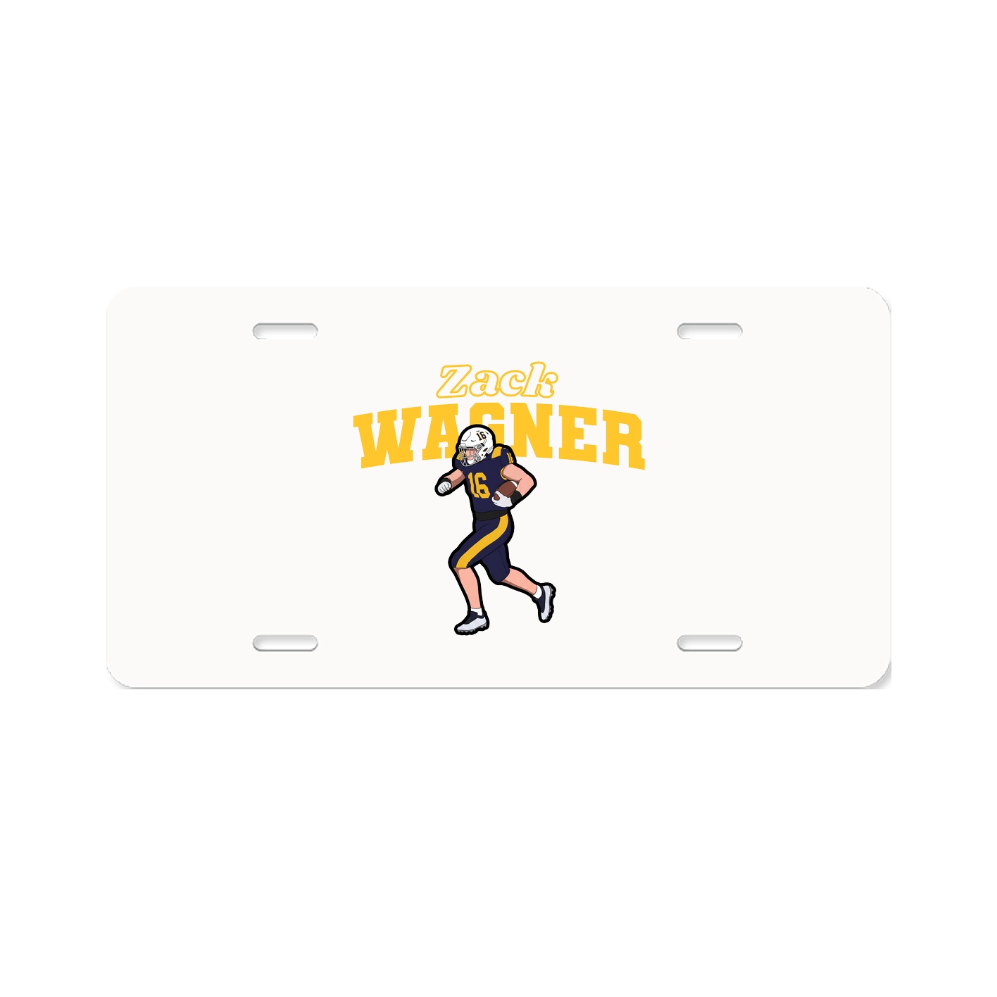 License Plate — Name Arch in Classic