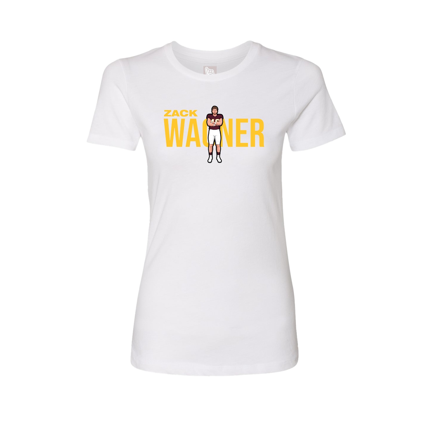 Womens Tee — Player Name in White