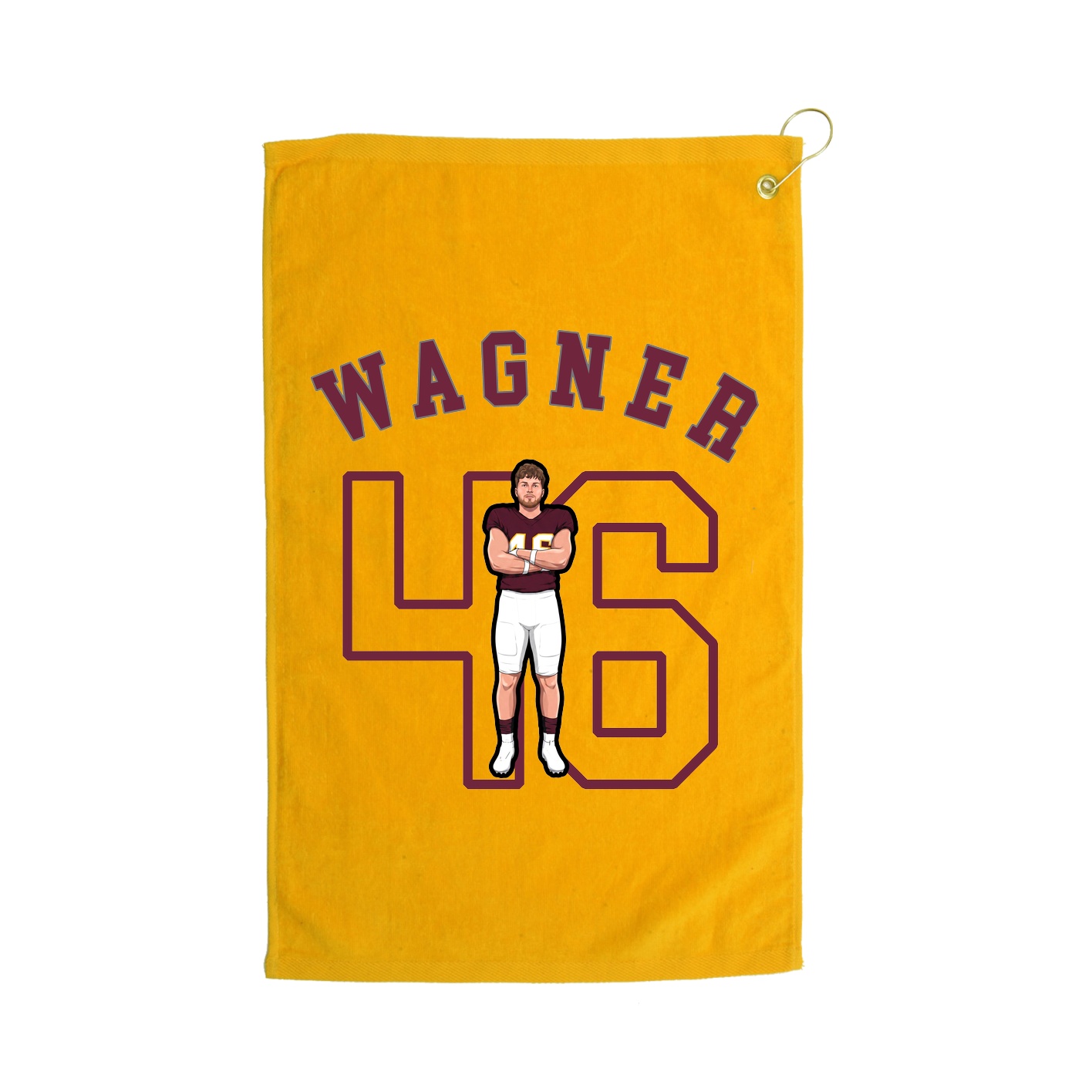 Golf Towel — Shirsey Arch in Gold