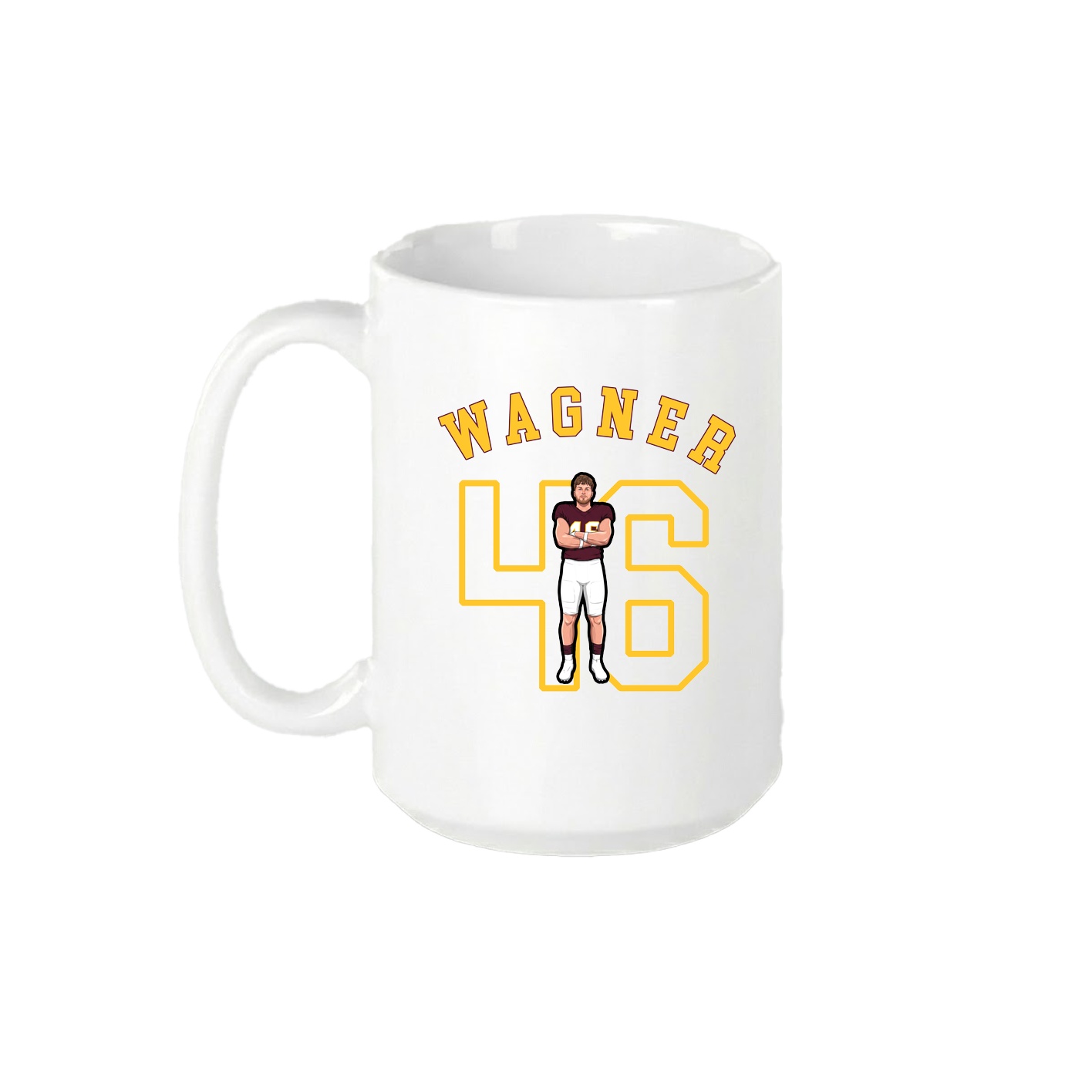 15oz Coffee Mug — Shirsey Arch in White