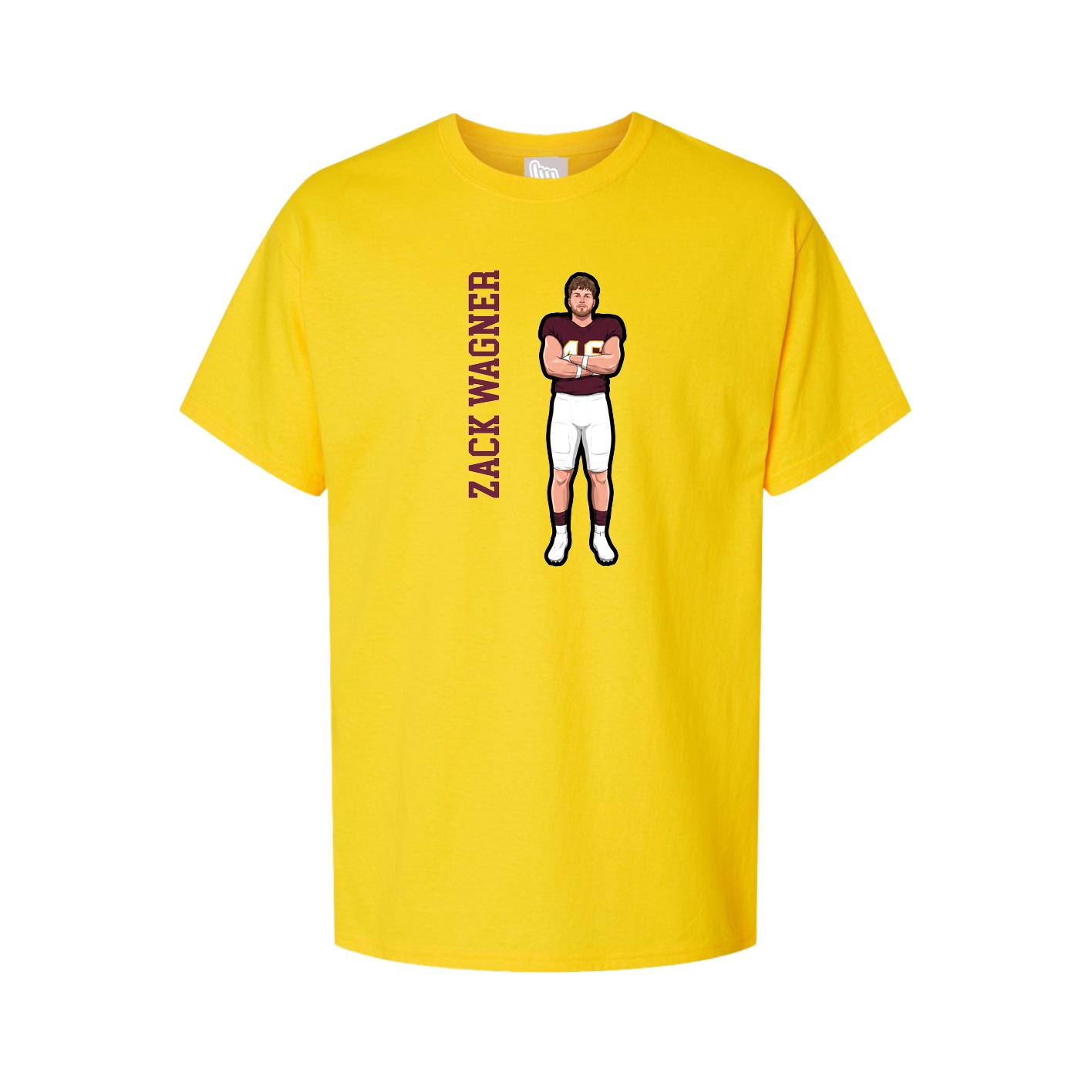 Tee — Name Vertical in Gold