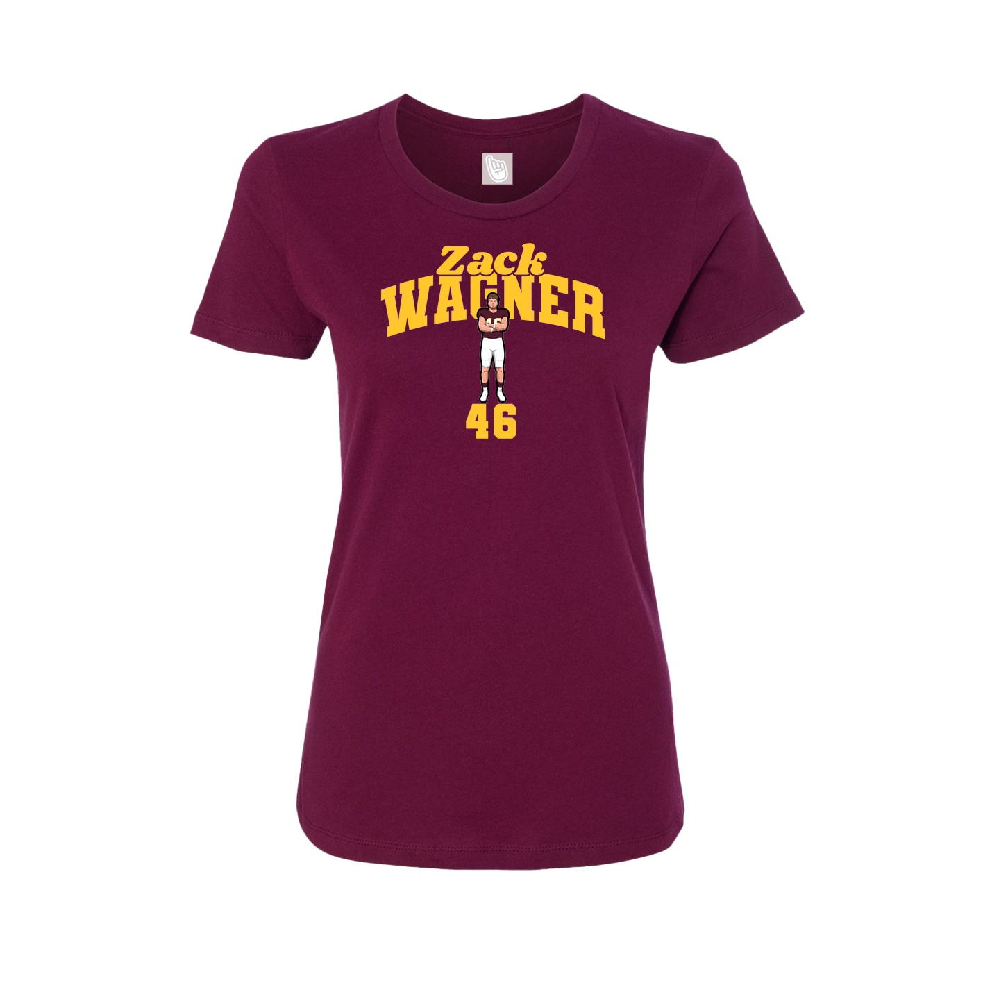 Womens Tee — Signature Arch in Maroon