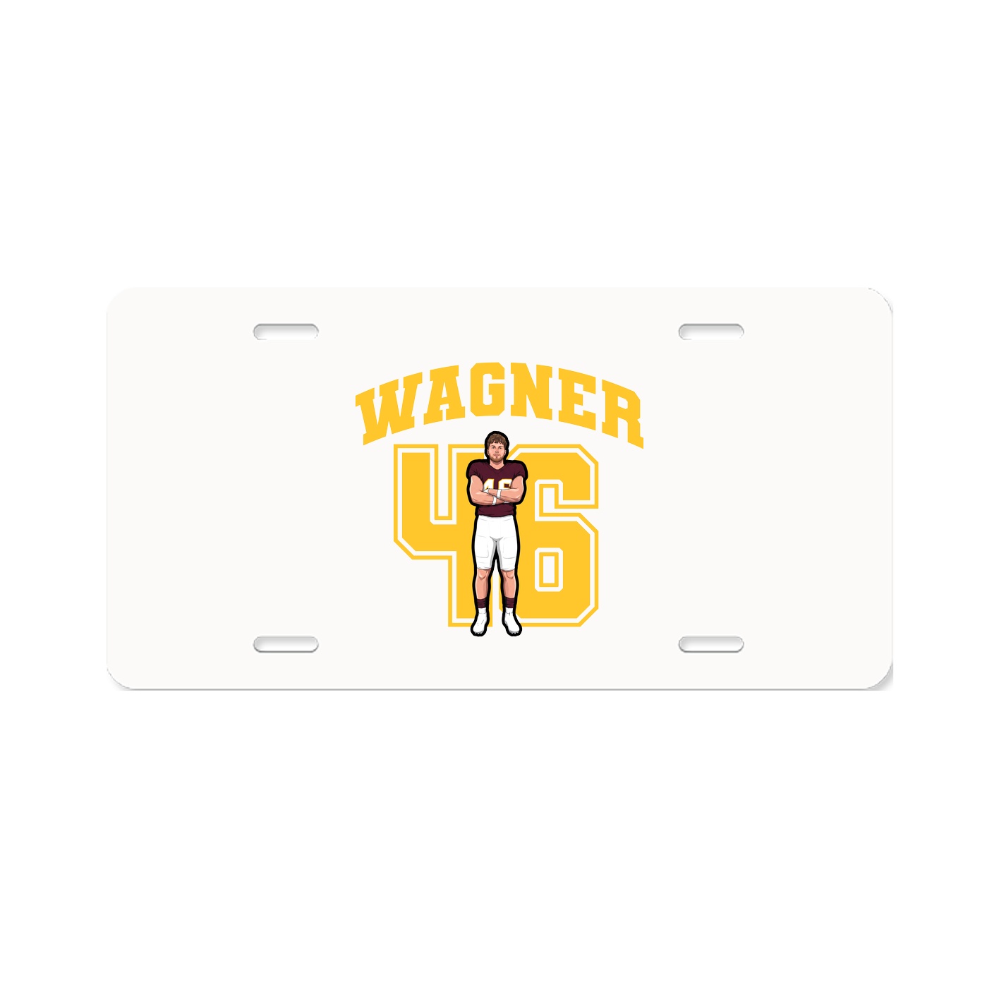 License Plate — Number in Classic