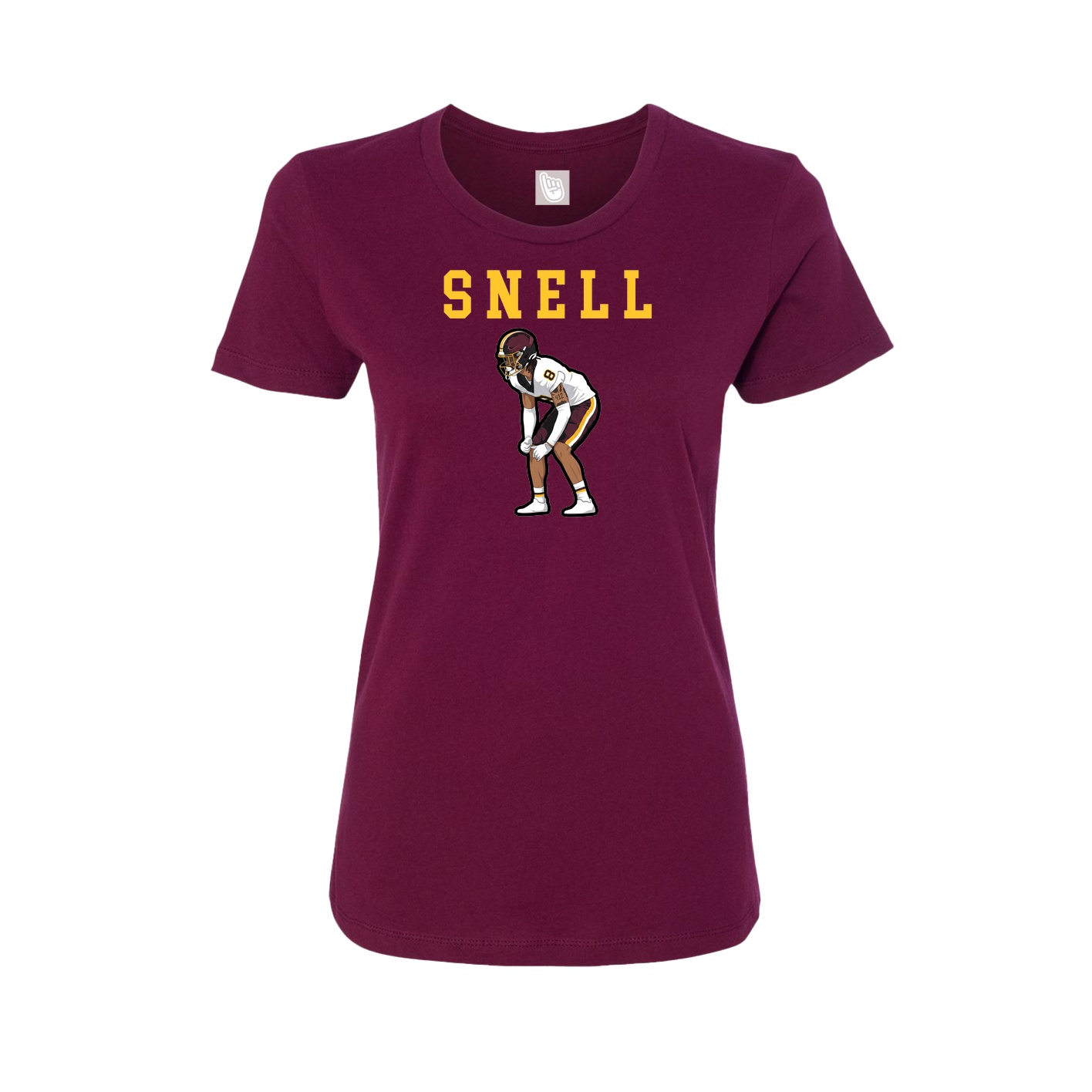 Fitted Women's Tee — Shirsey in Maroon
