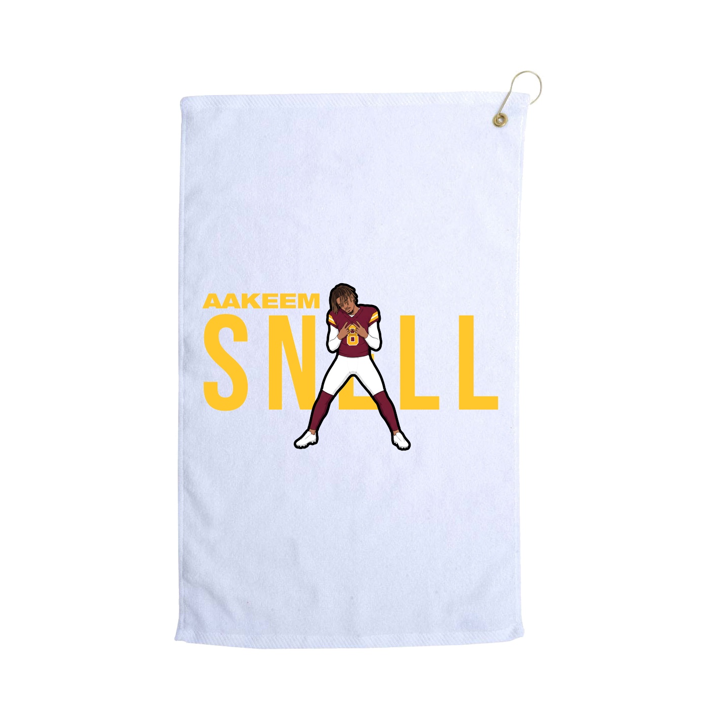 Golf Towel — Player Name in White