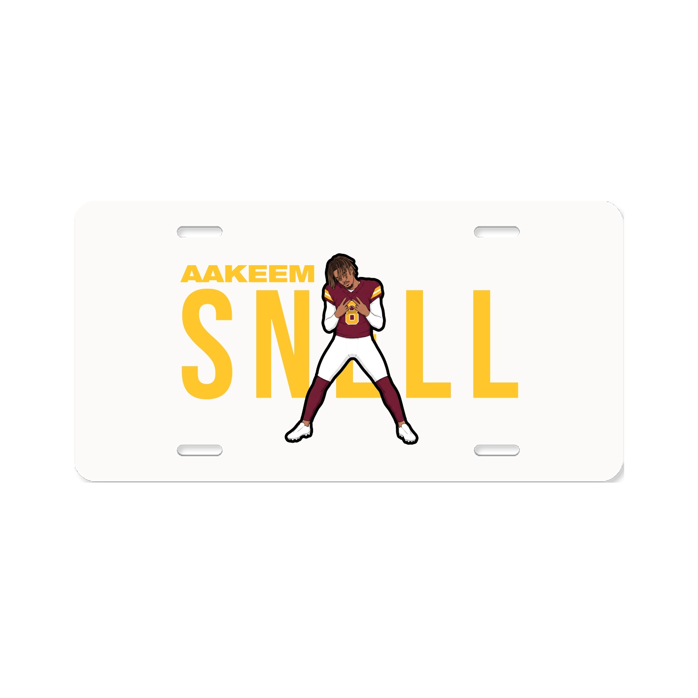 License Plate — Player Name in Classic