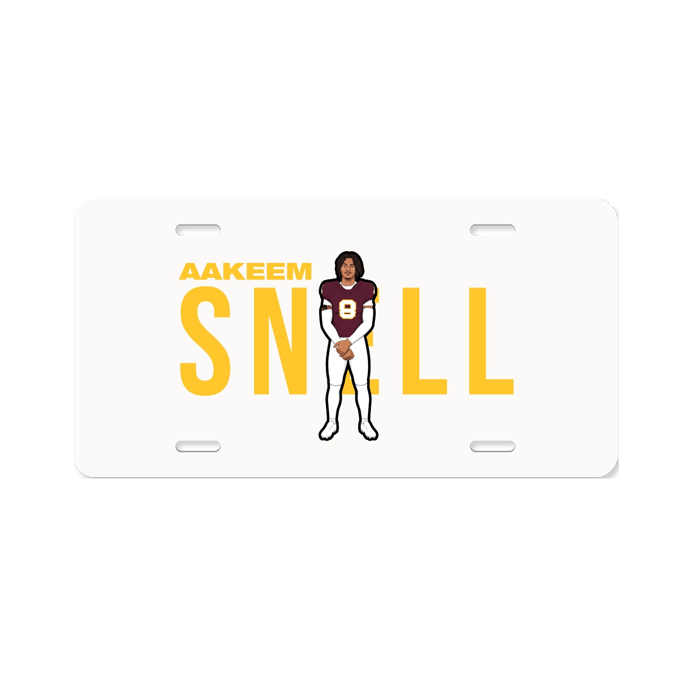 License Plate — Player Name in Classic