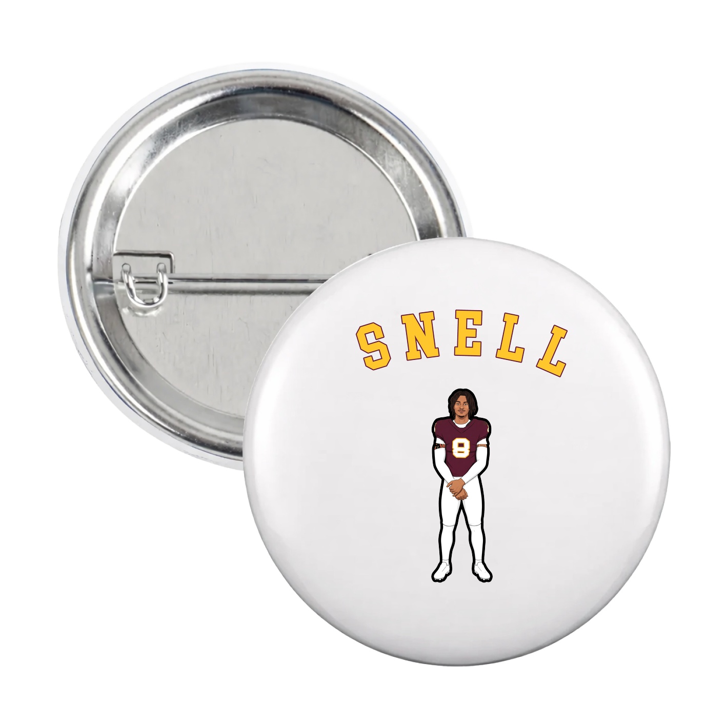 Game Day Button — Shirsey Arch in White