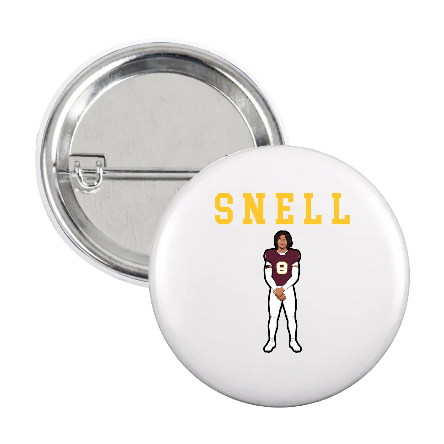 Game Day Button — Shirsey in White