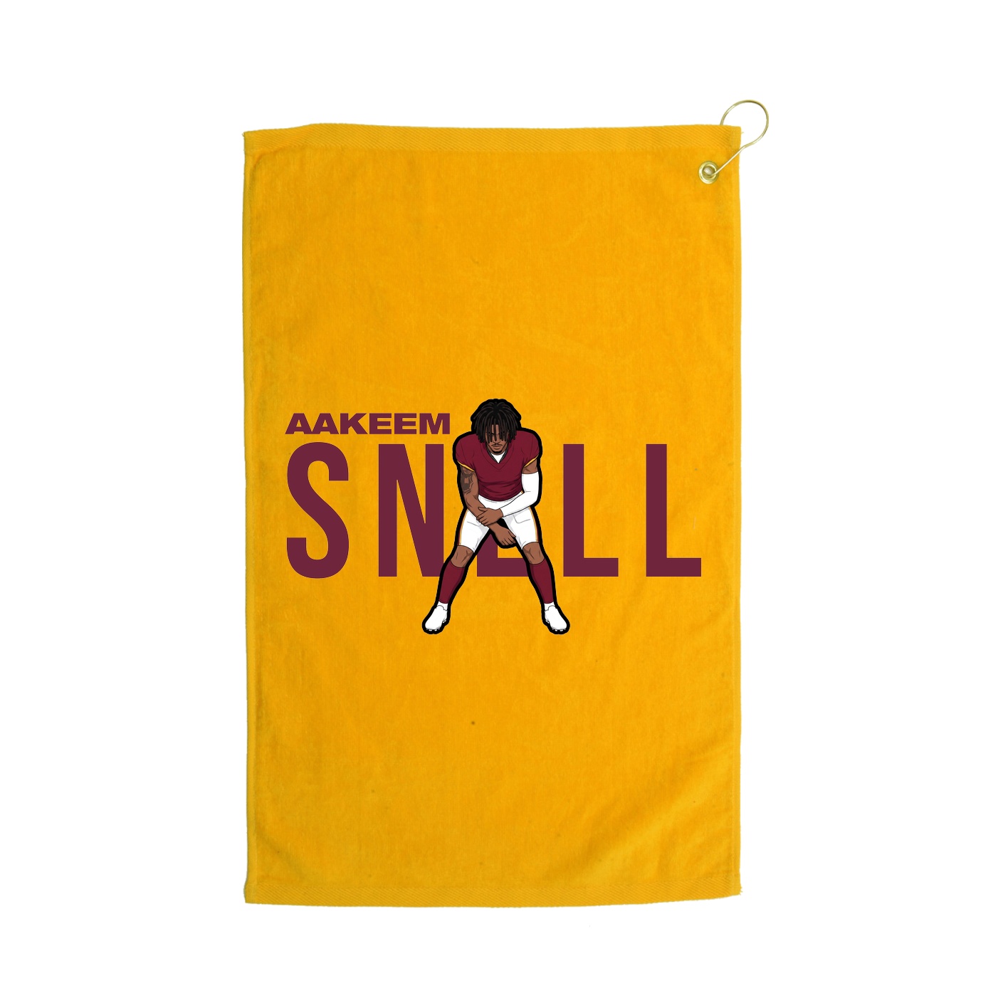 Golf Towel — Player Name in Gold