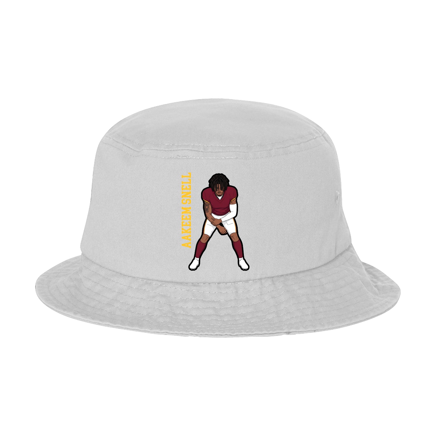 Bucket Cap — Name Vertical in White