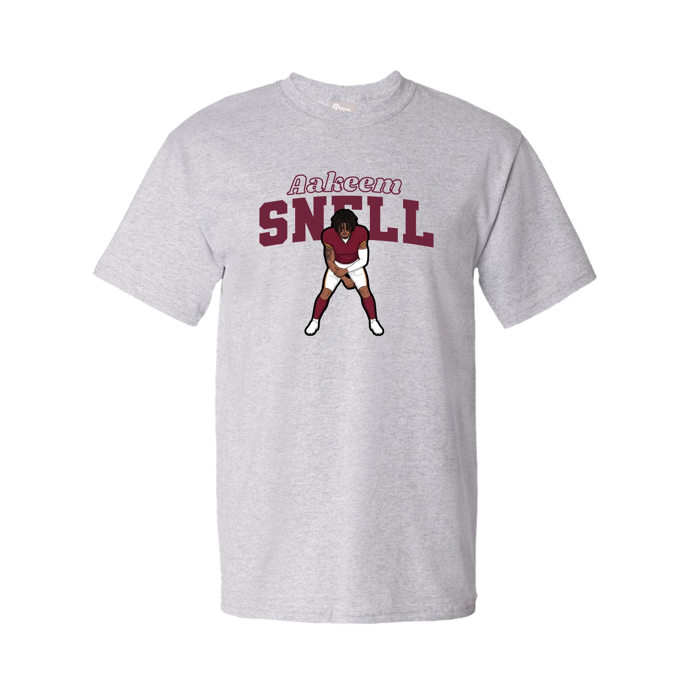Tee — Name Arch in Grey