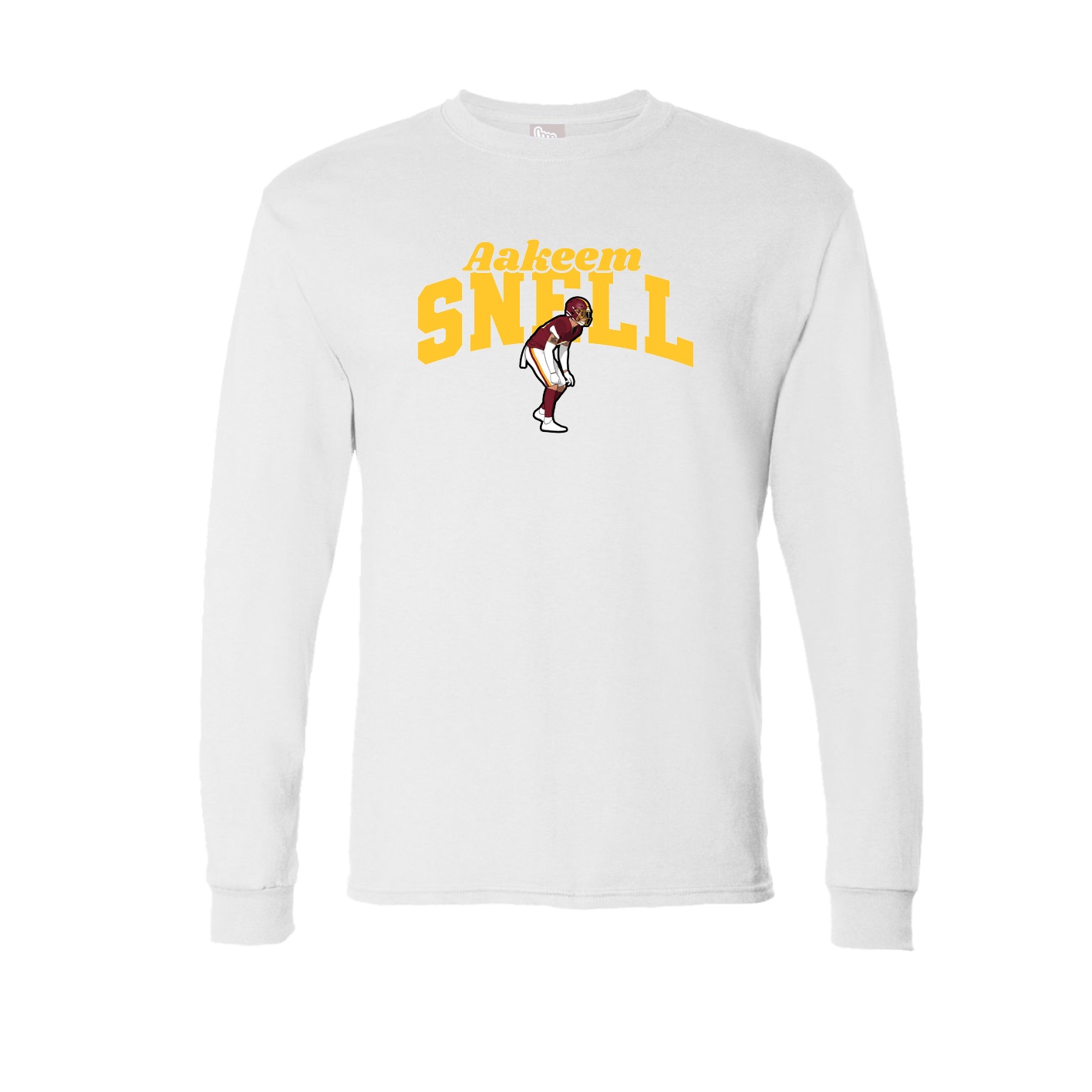 Long Sleeve Tee — Signature Arch in White