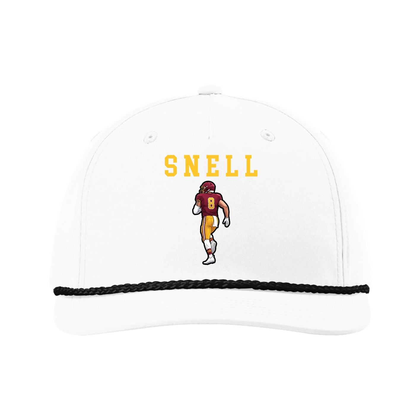 Five-Panel Classic Rope Cap — Shirsey in White