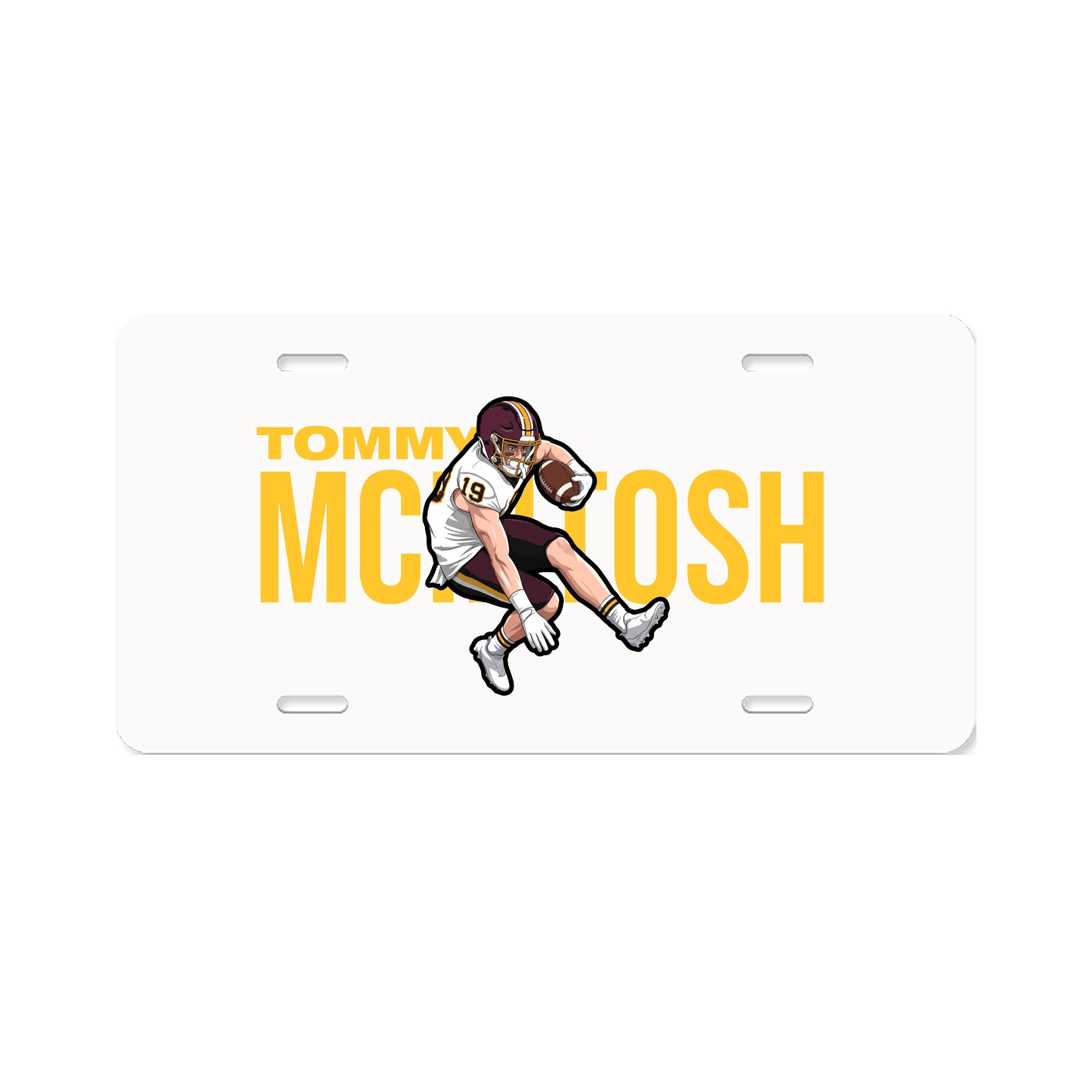 License Plate — Player Name in Classic