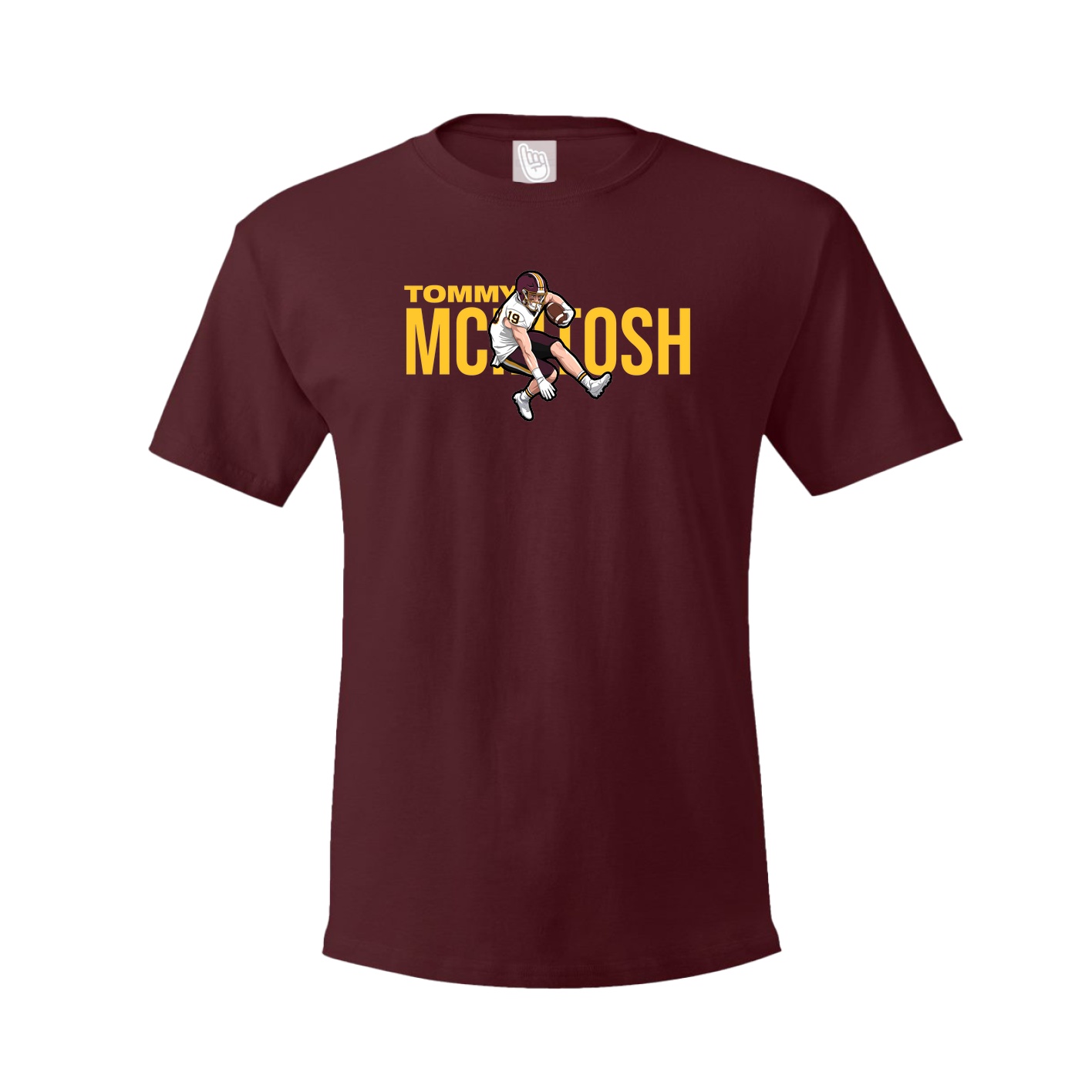 Youth Tee — Player Name in Maroon