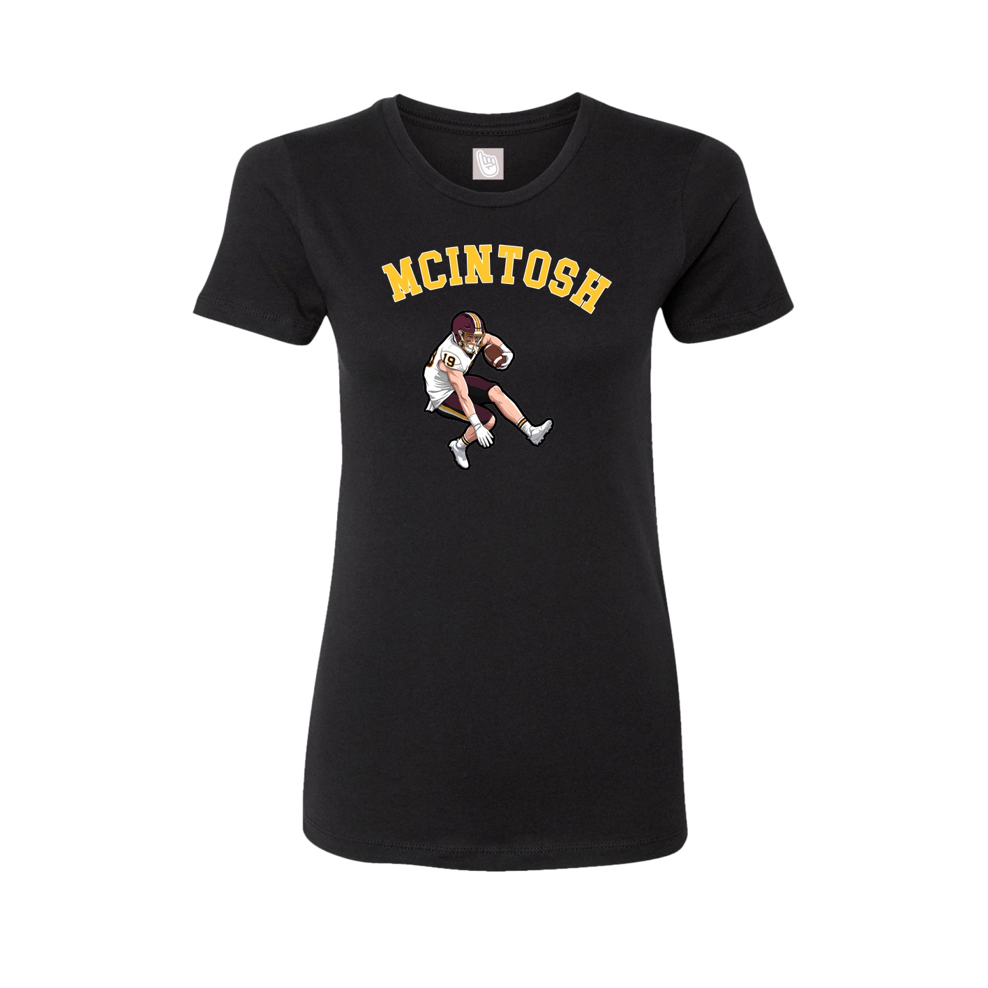 Fitted Women's Tee — Shirsey Arch in Black