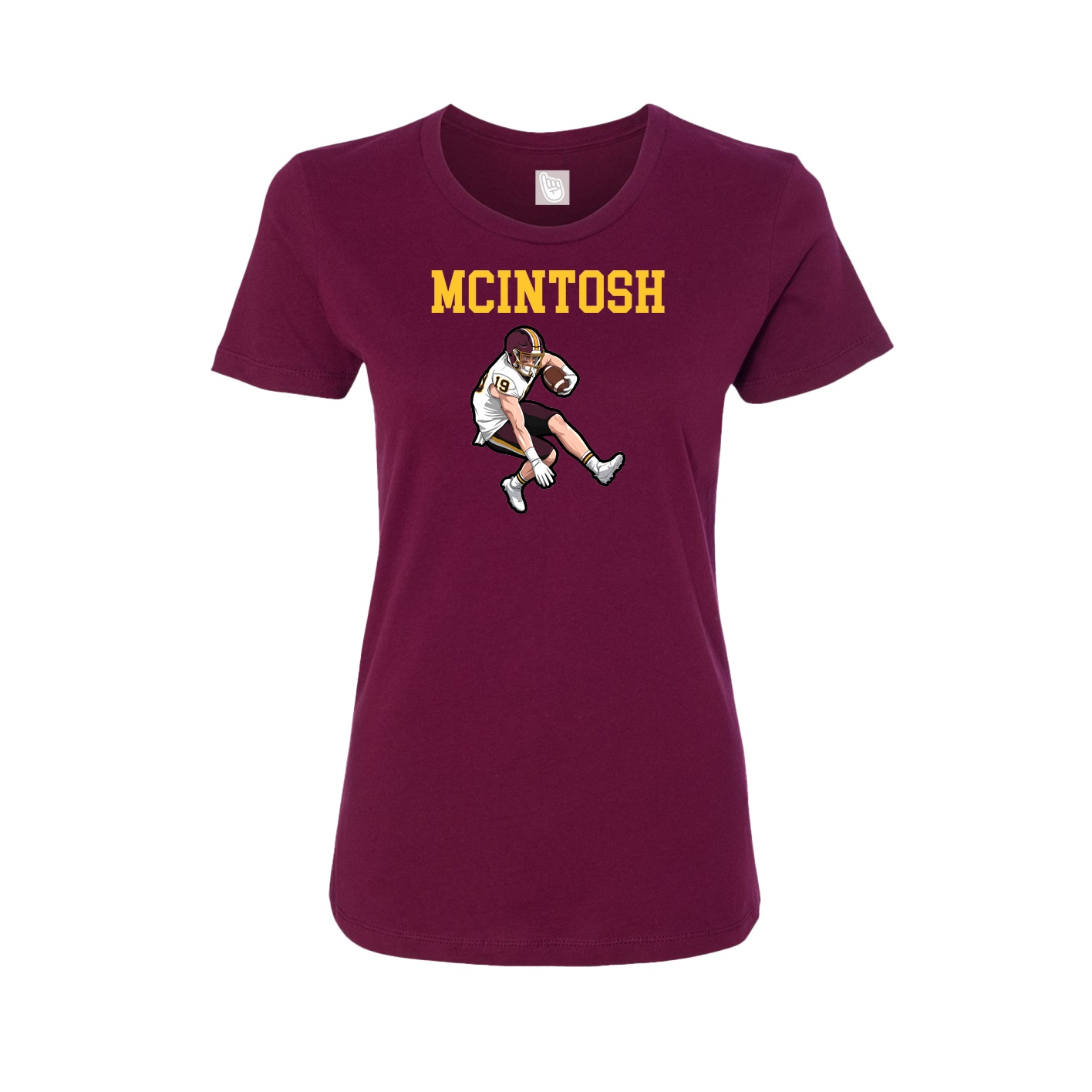 Fitted Women's Tee — Shirsey in Maroon
