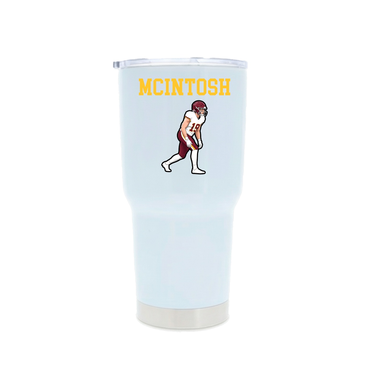 30oz Stainless Steel Tumbler — Shirsey in White