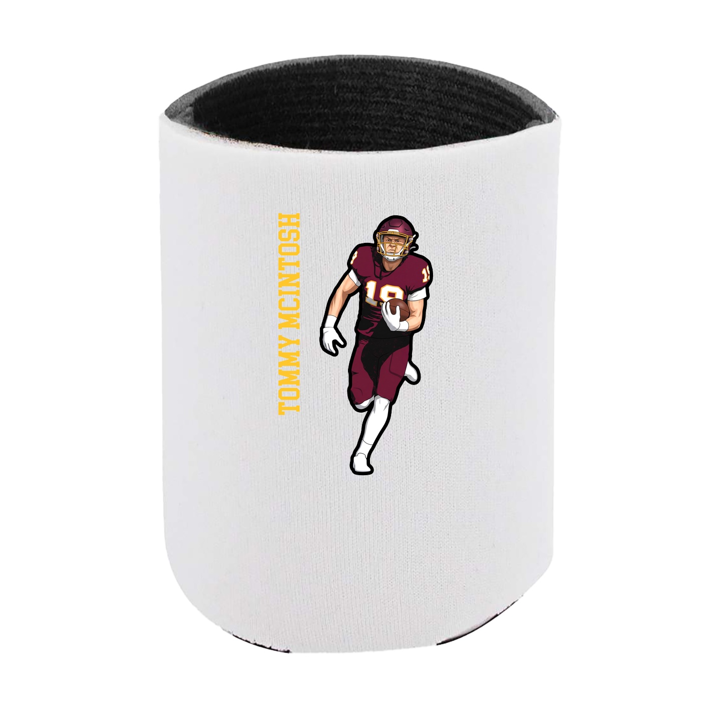 Can Holder — Name Vertical in White