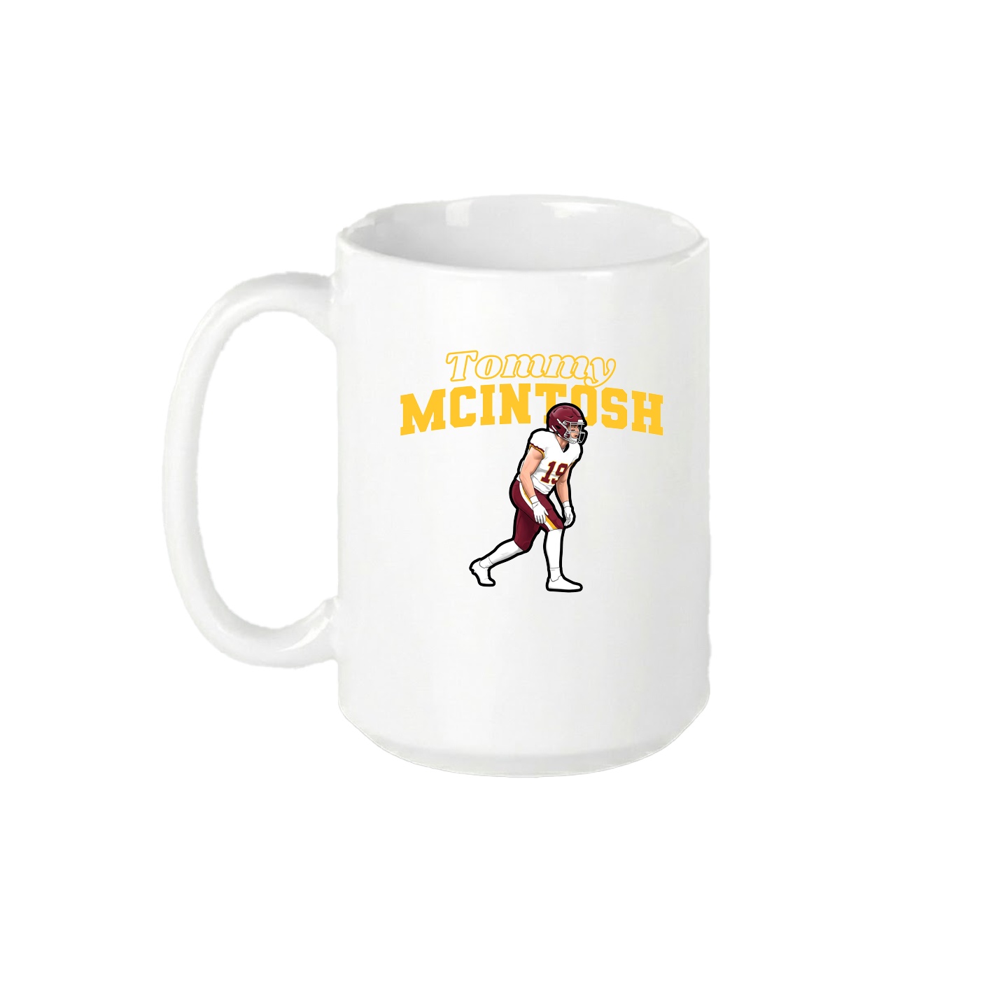 15oz Coffee Mug — Name Arch in White