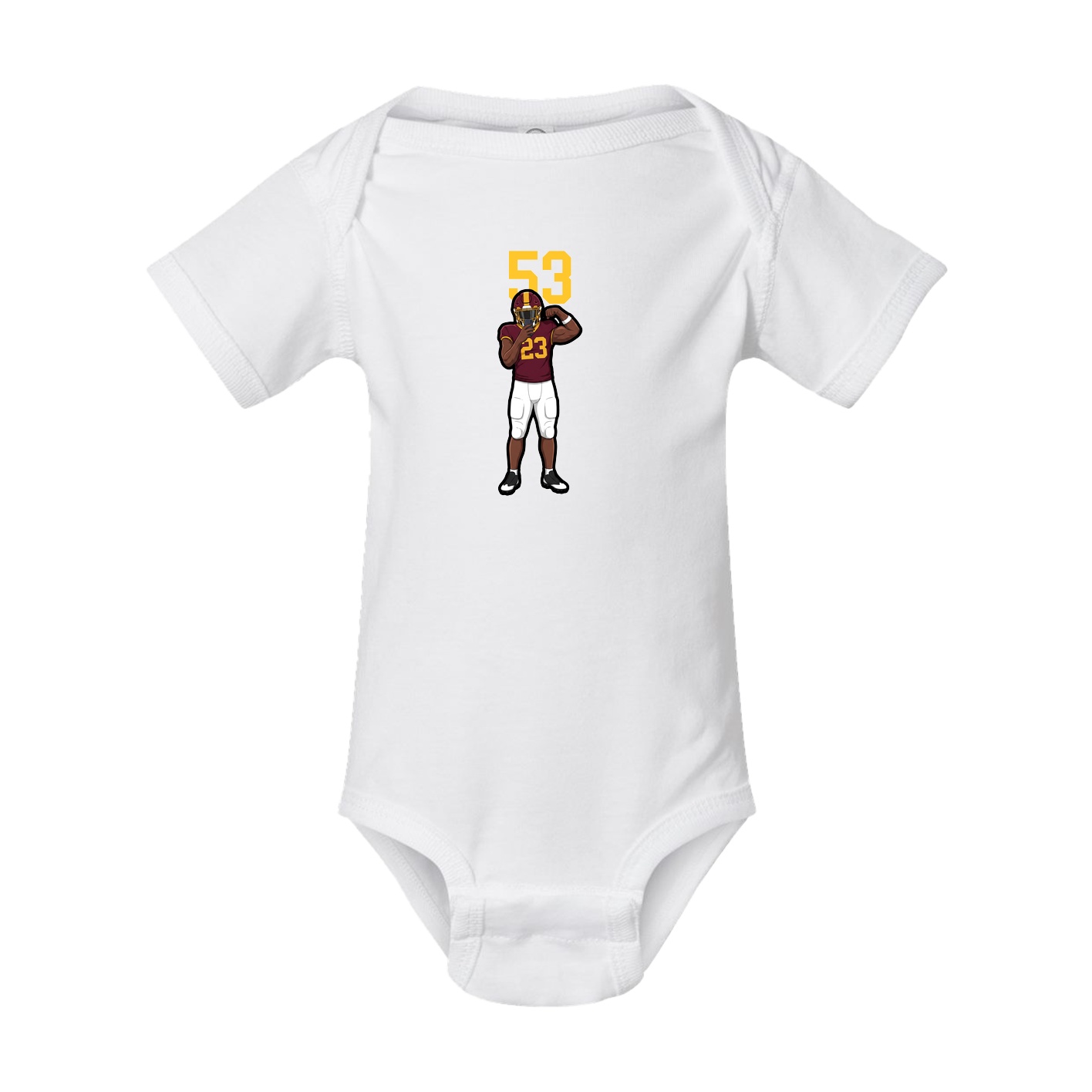 Baby Onesie — Number Top in White