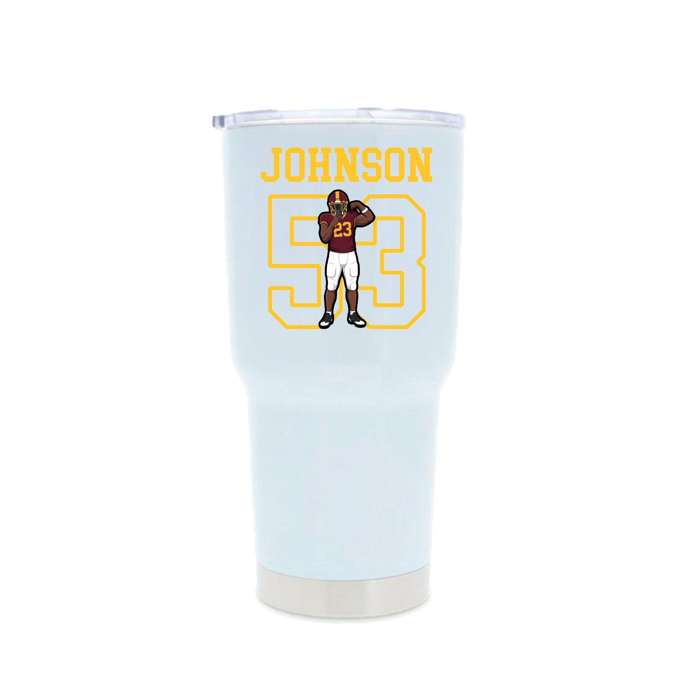 30oz Stainless Steel Tumbler — Shirsey in White