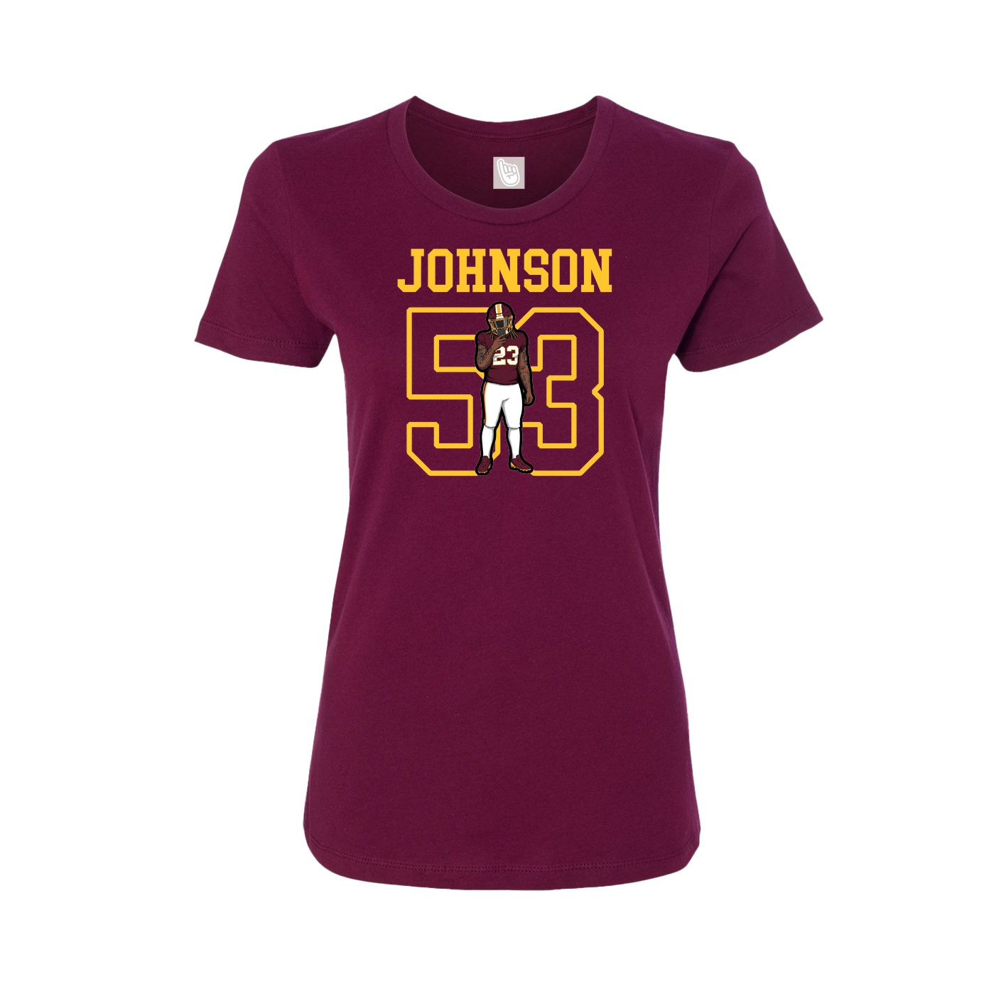 Fitted Women's Tee — Shirsey in Maroon