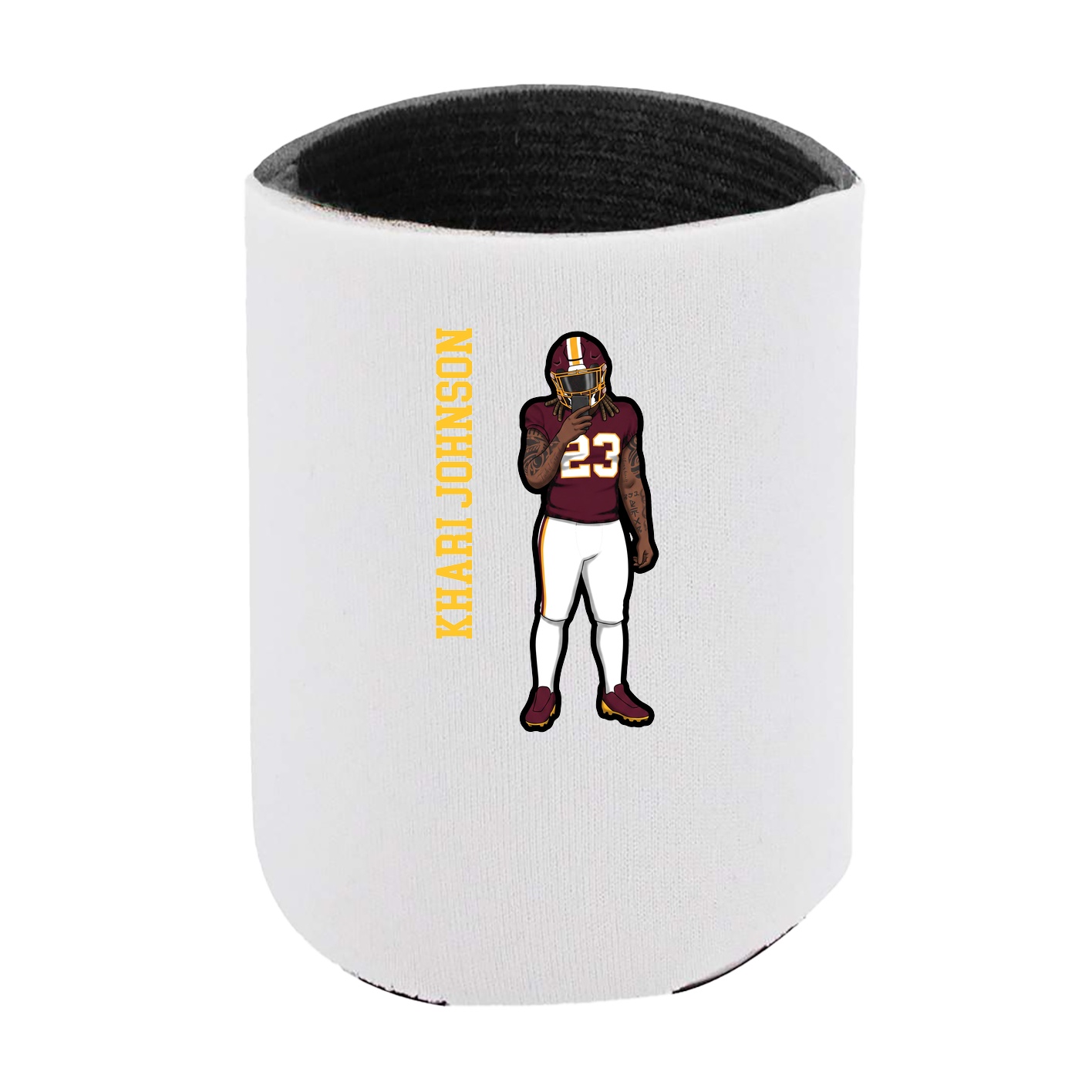 Can Holder — Name Vertical in White