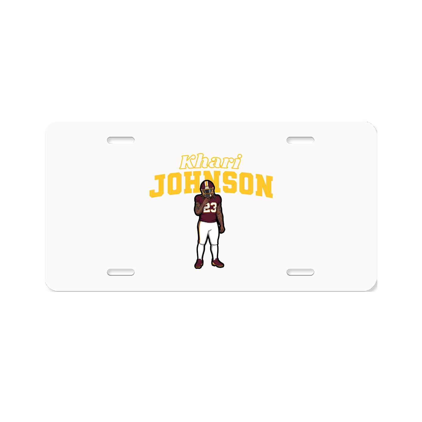 License Plate — Name Arch in Classic