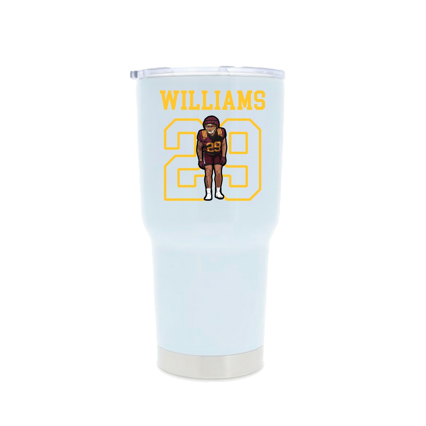 30oz Stainless Steel Tumbler — Shirsey in White